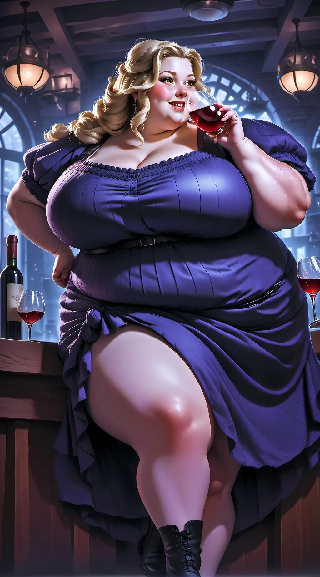 ai character: Angela  background