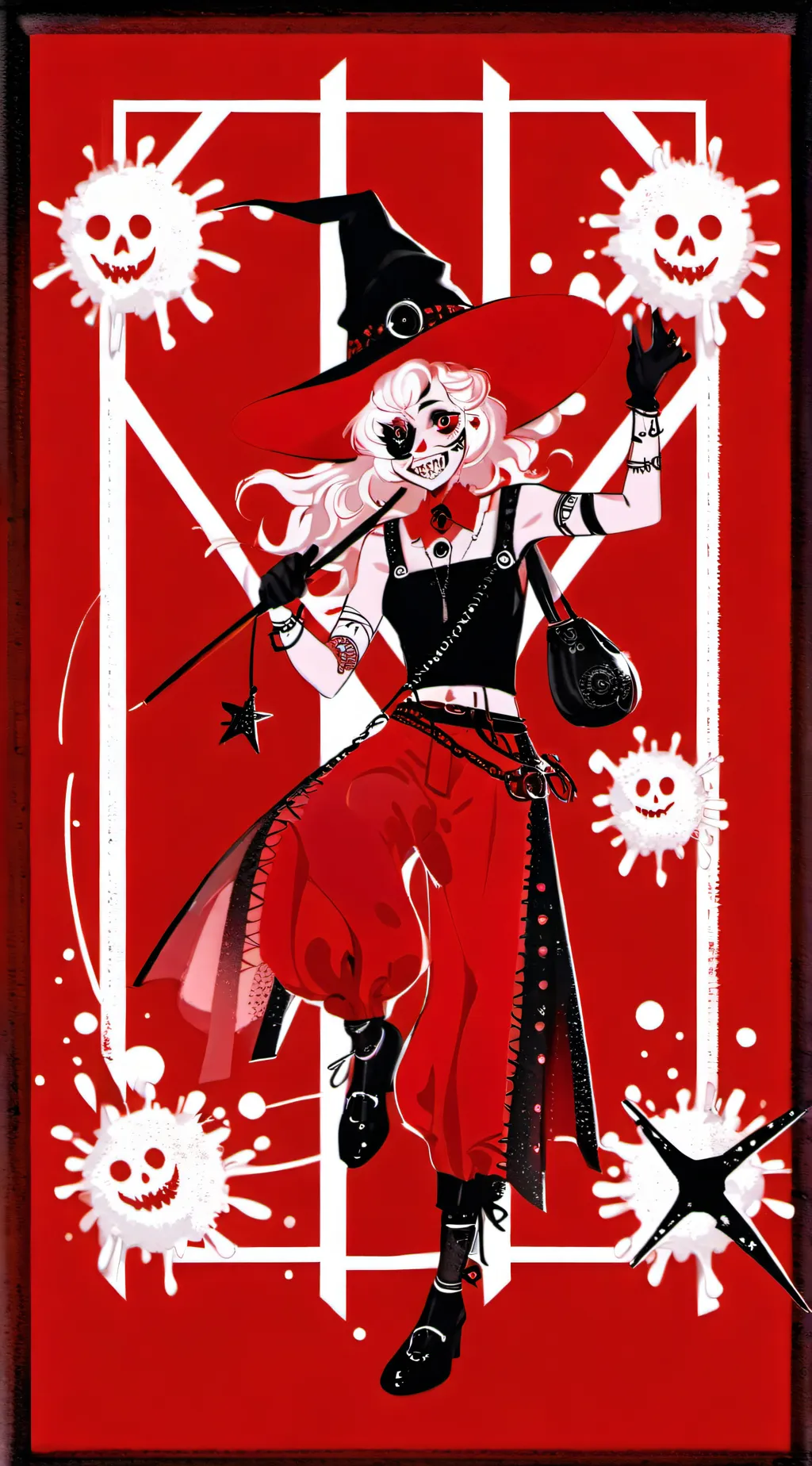 ai character: Bloodmoon  background