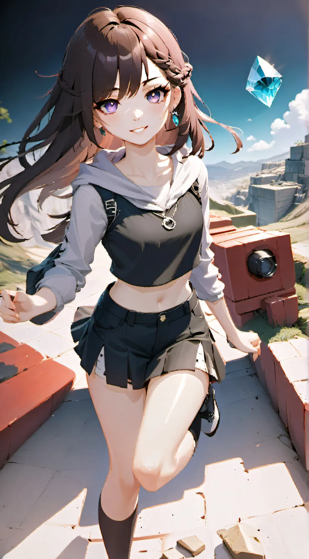 ai character: the hot gamer girl background