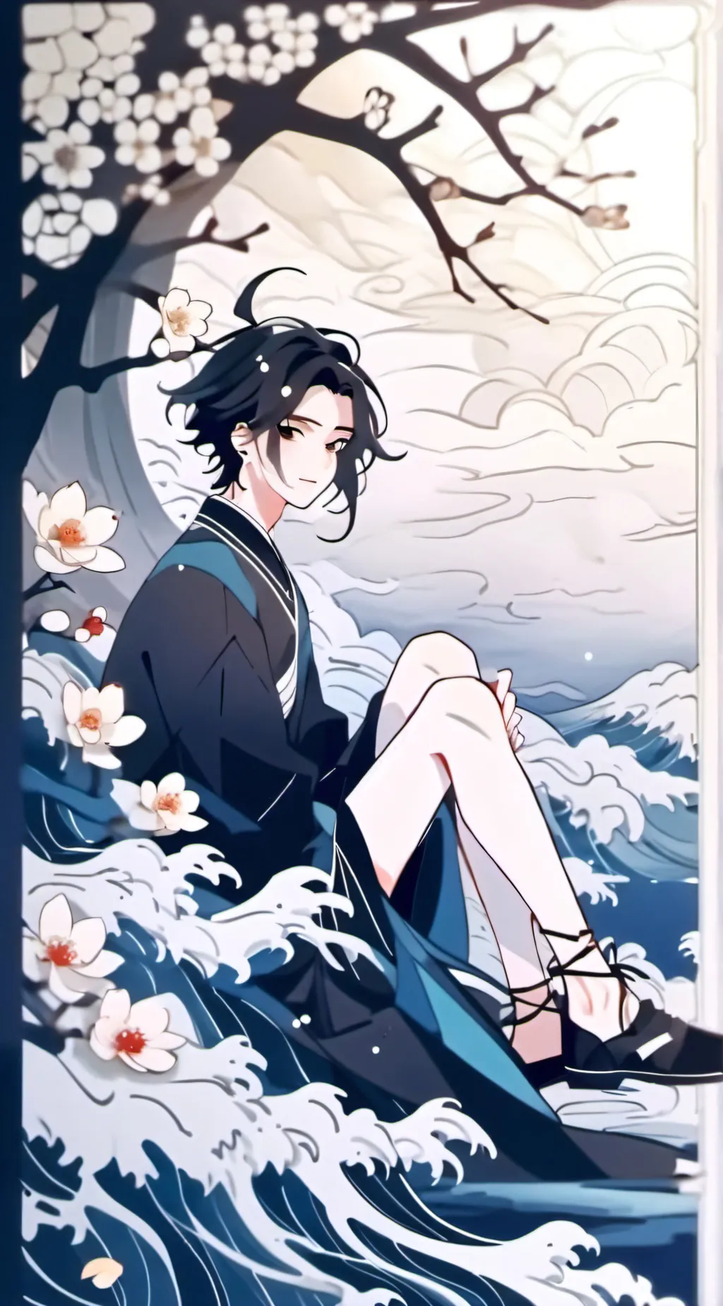 ai character: Hideo background