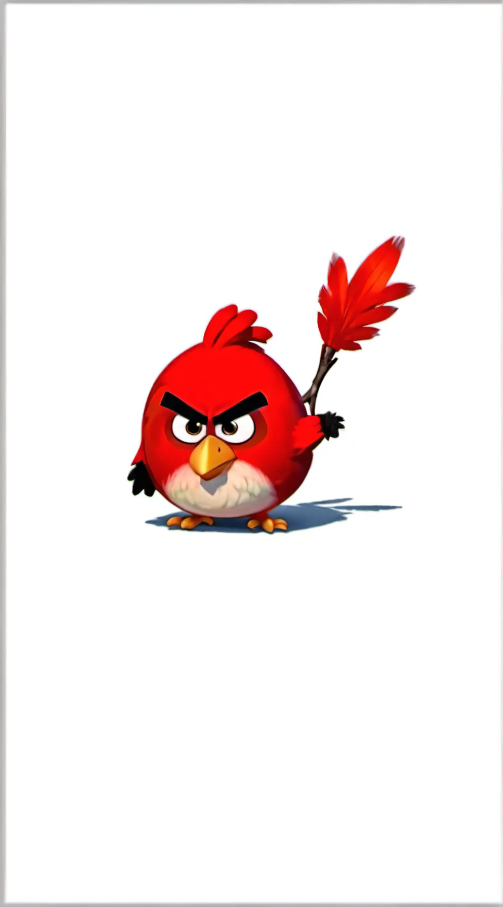 ai character: Red background