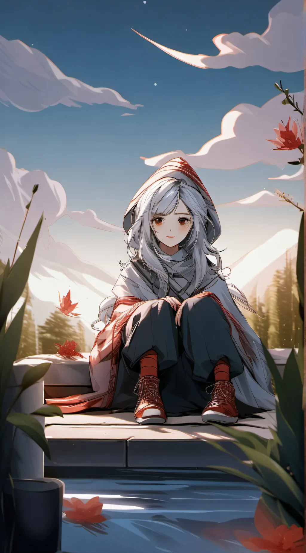 ai character: A friend talk background
