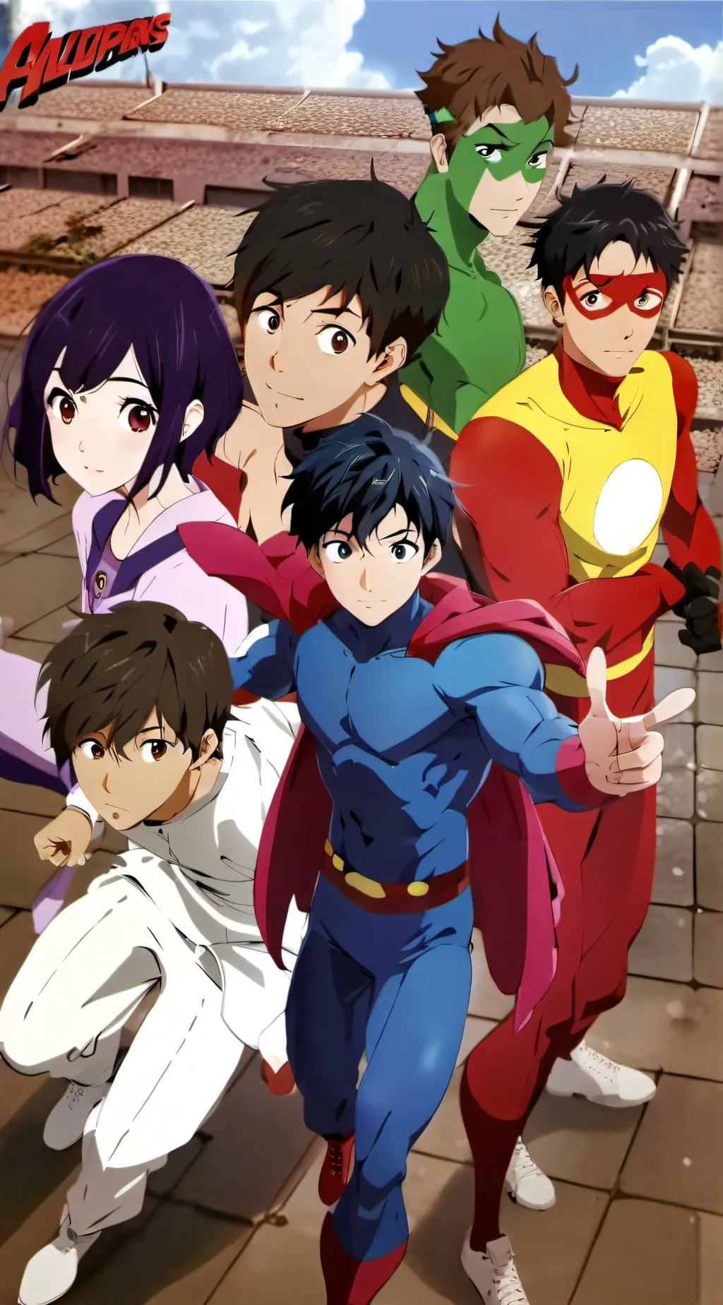 ai character: Teen titans background