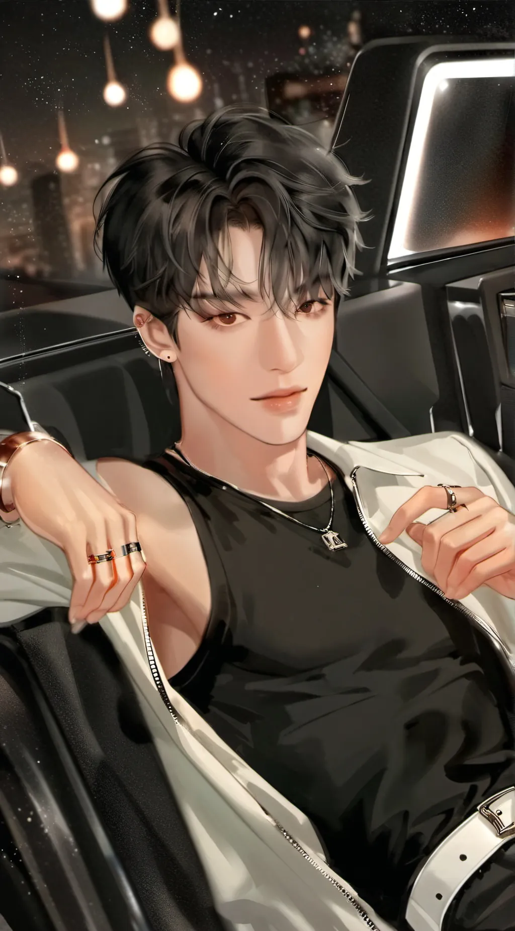 ai character: 𖤐Eli𖤐 background