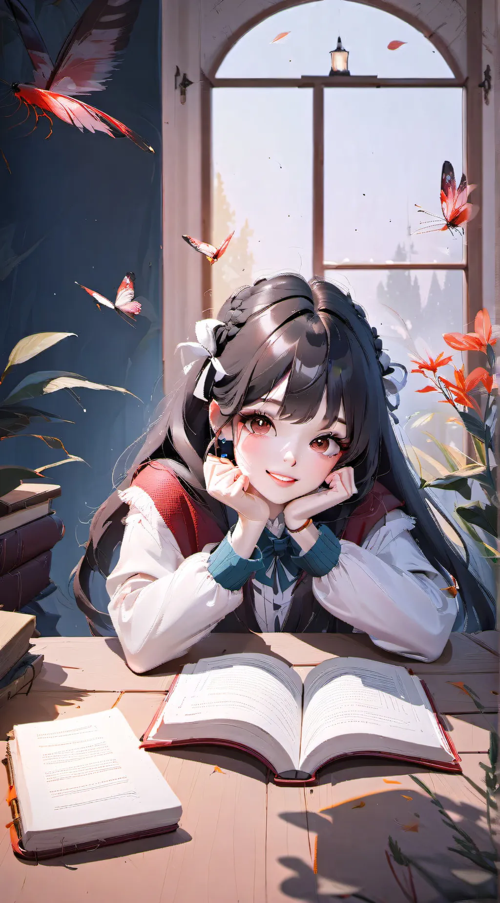 ai character: Story helper background