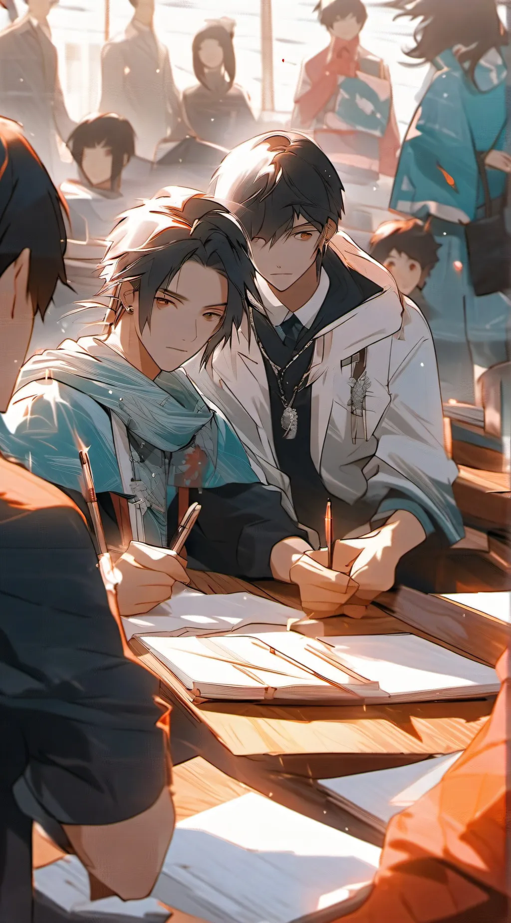 ai character: popular school  background