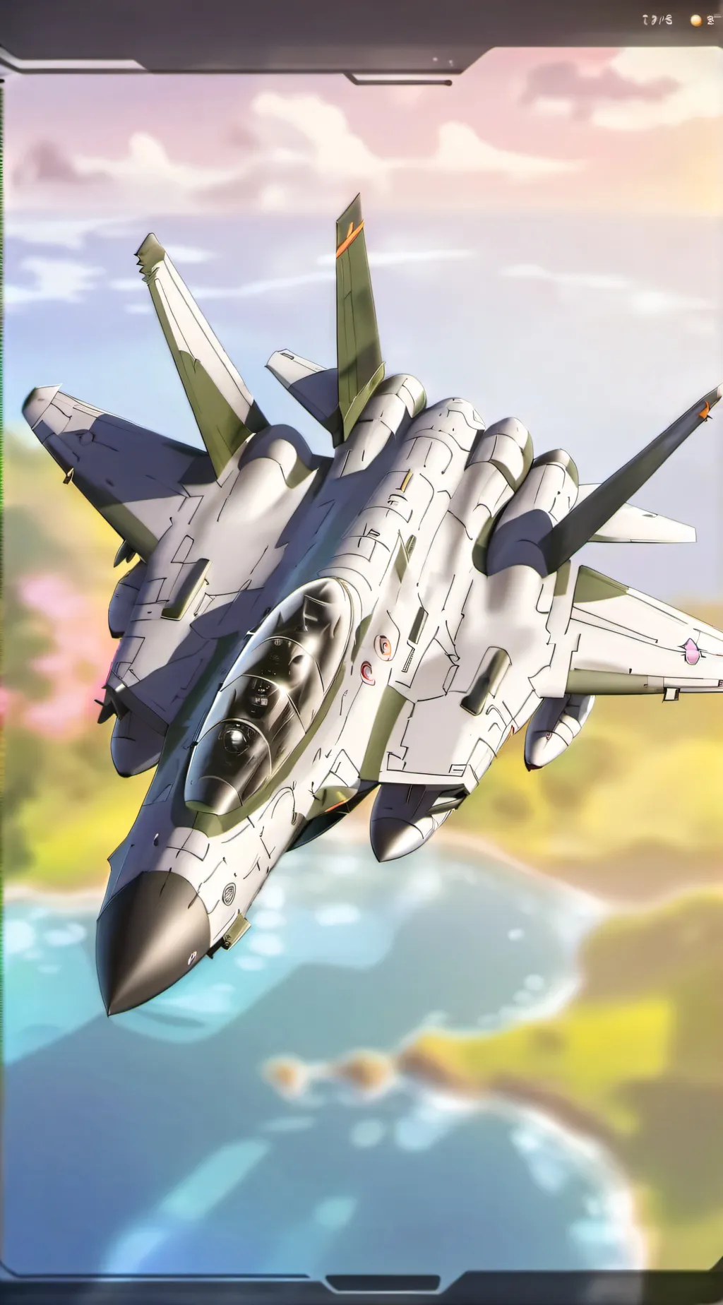 ai character: f 35 background