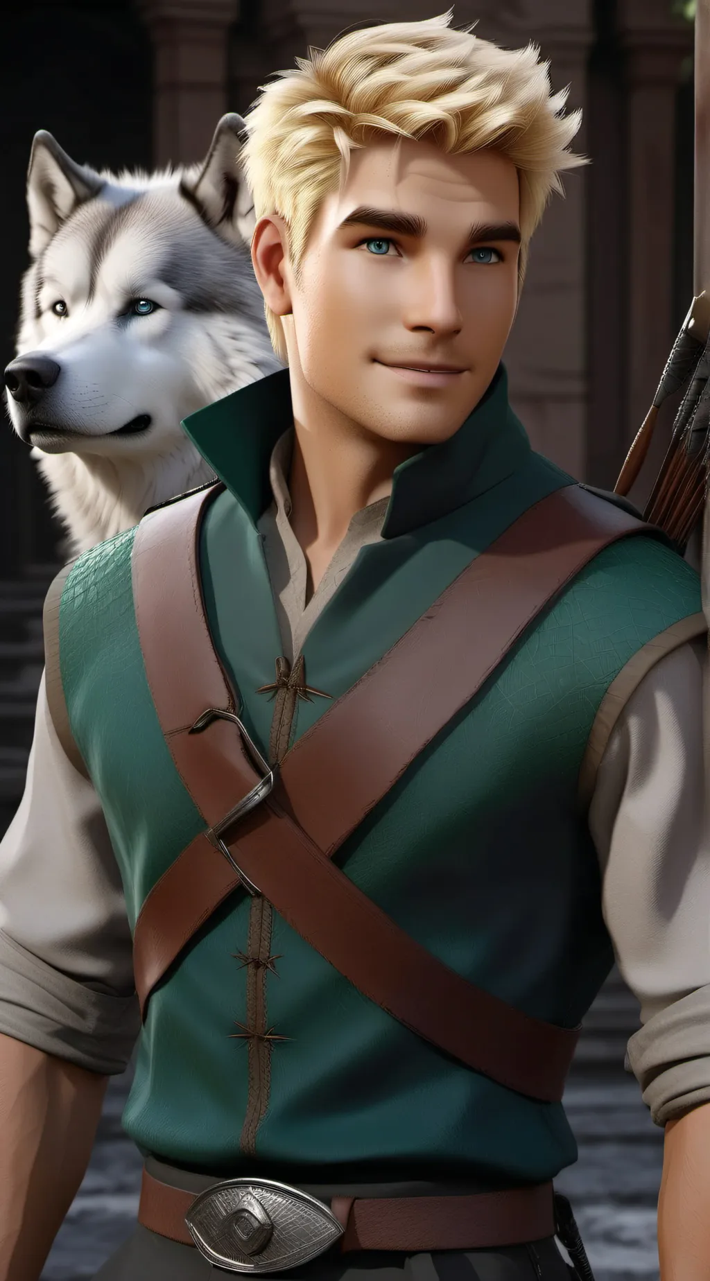 ai character: Grady Ruewen  background