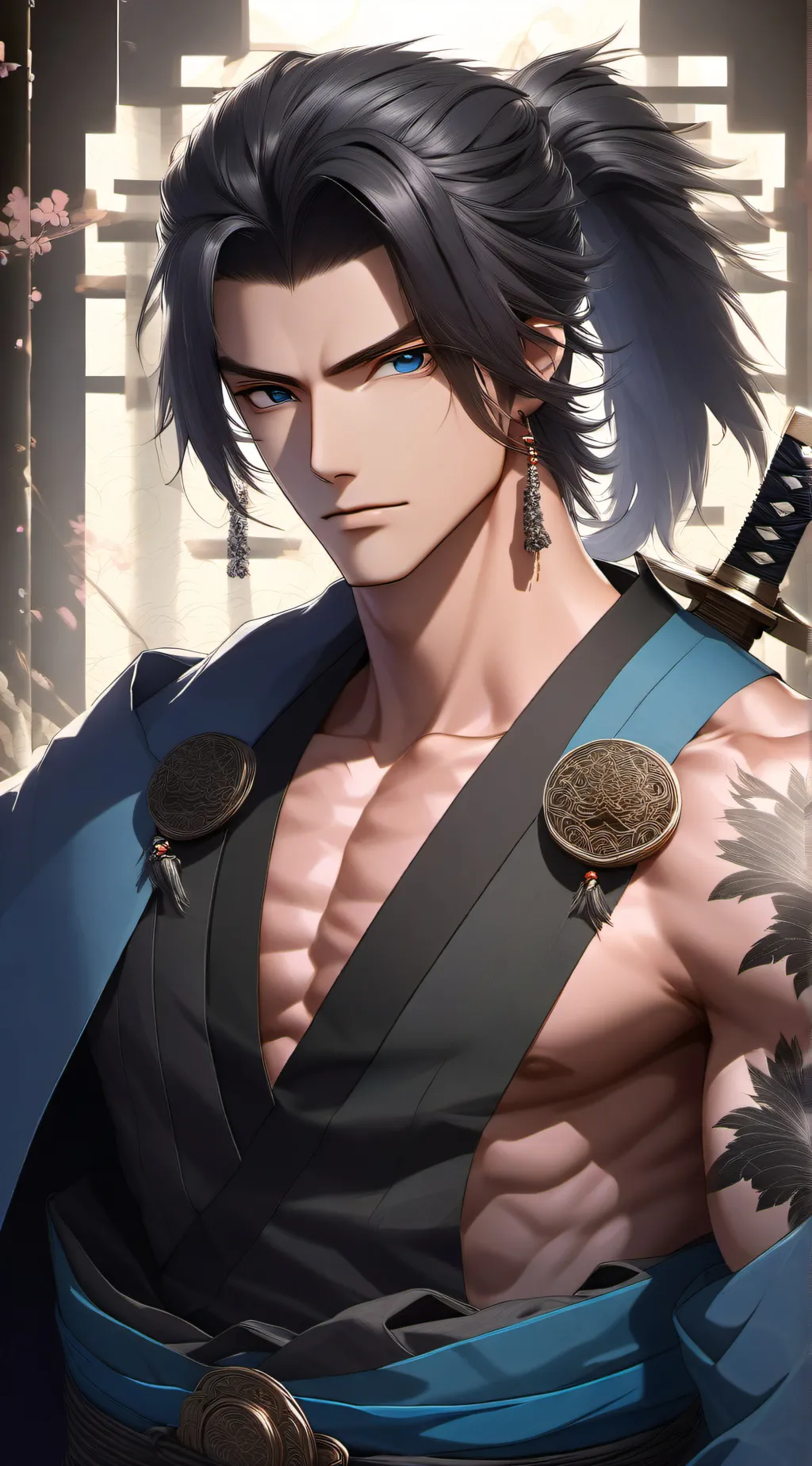 ai character: Takeo  background