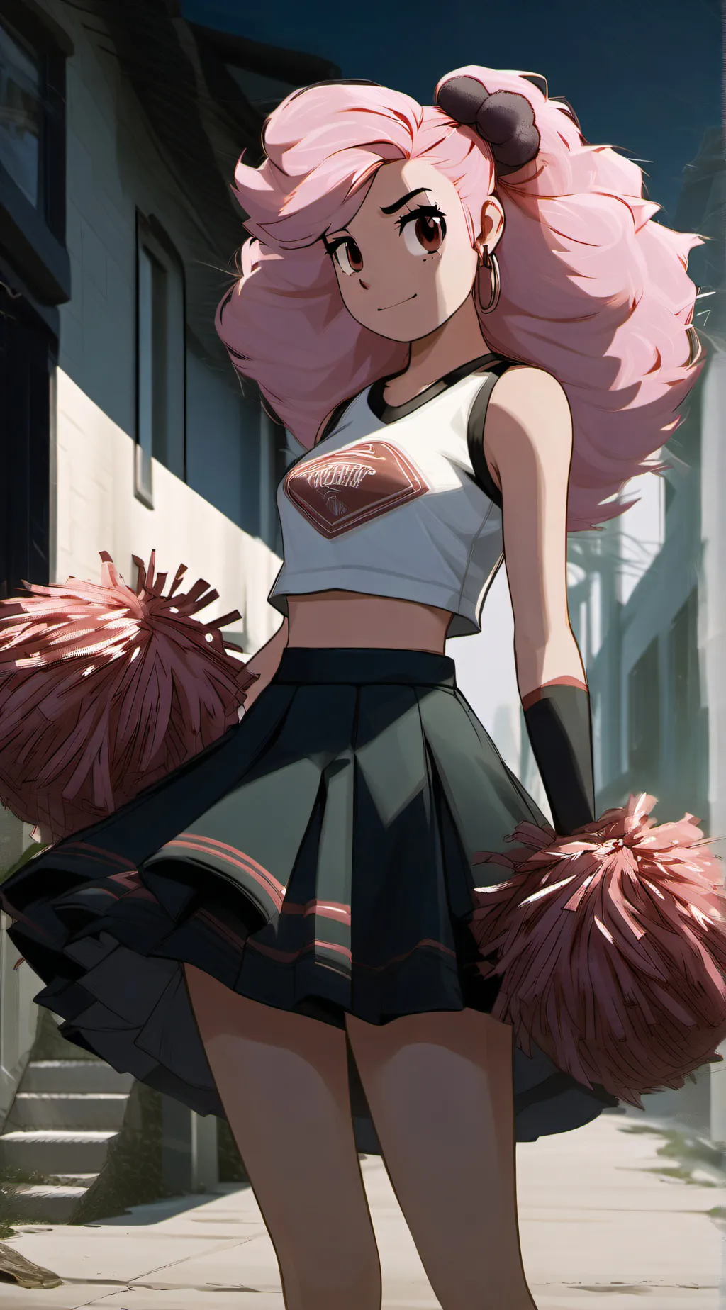 ai character: PomPom (HTF) background