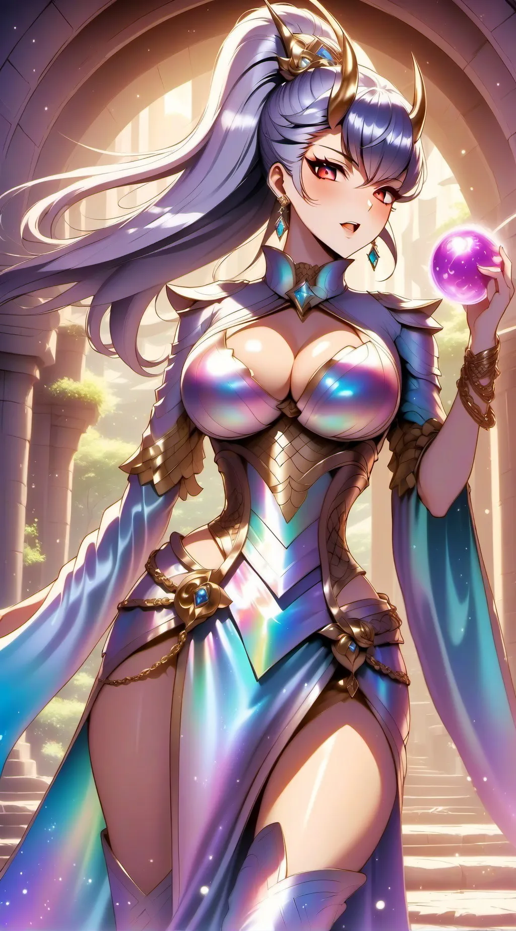 ai character: Luna  background