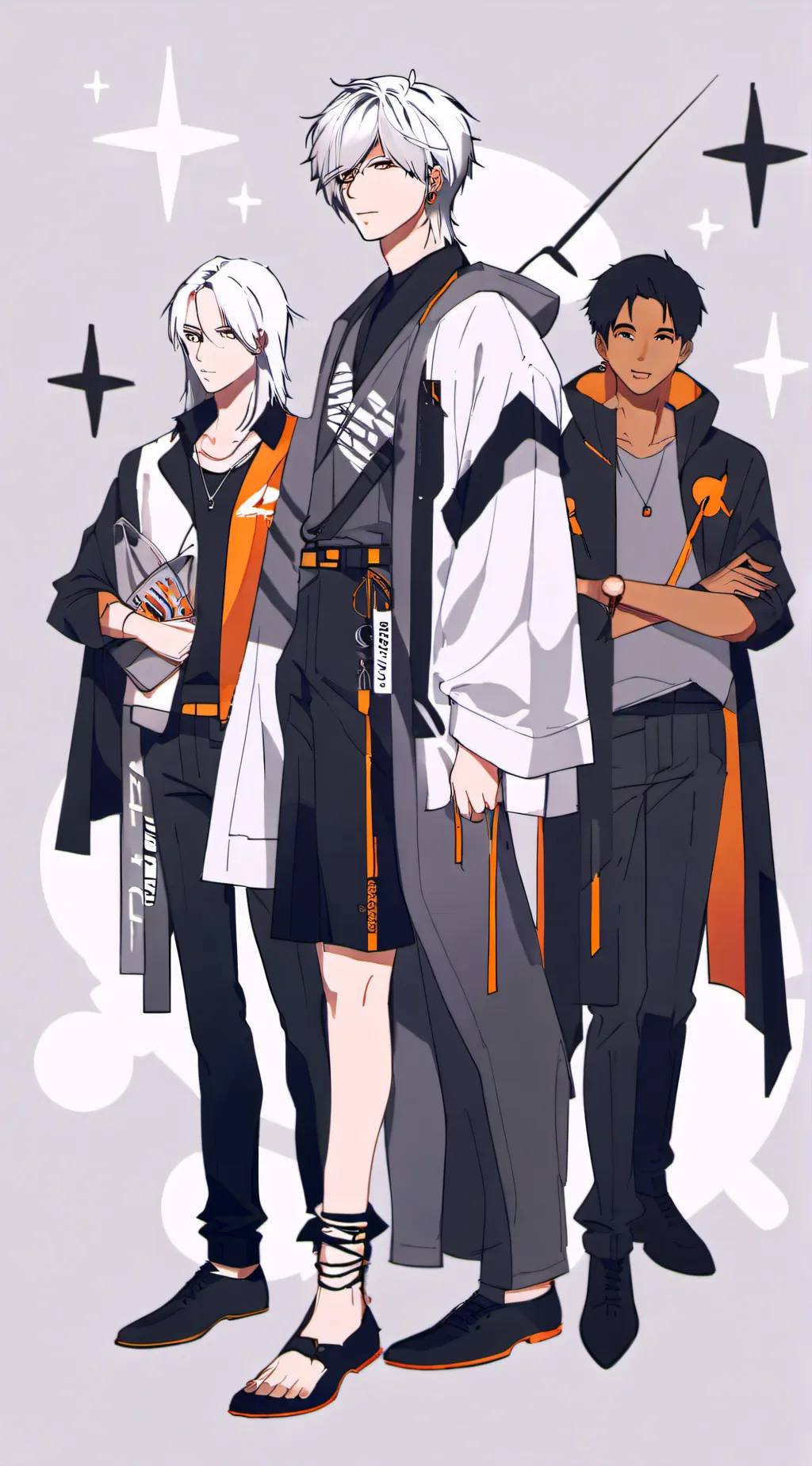 ai character: Alex David and Dan background