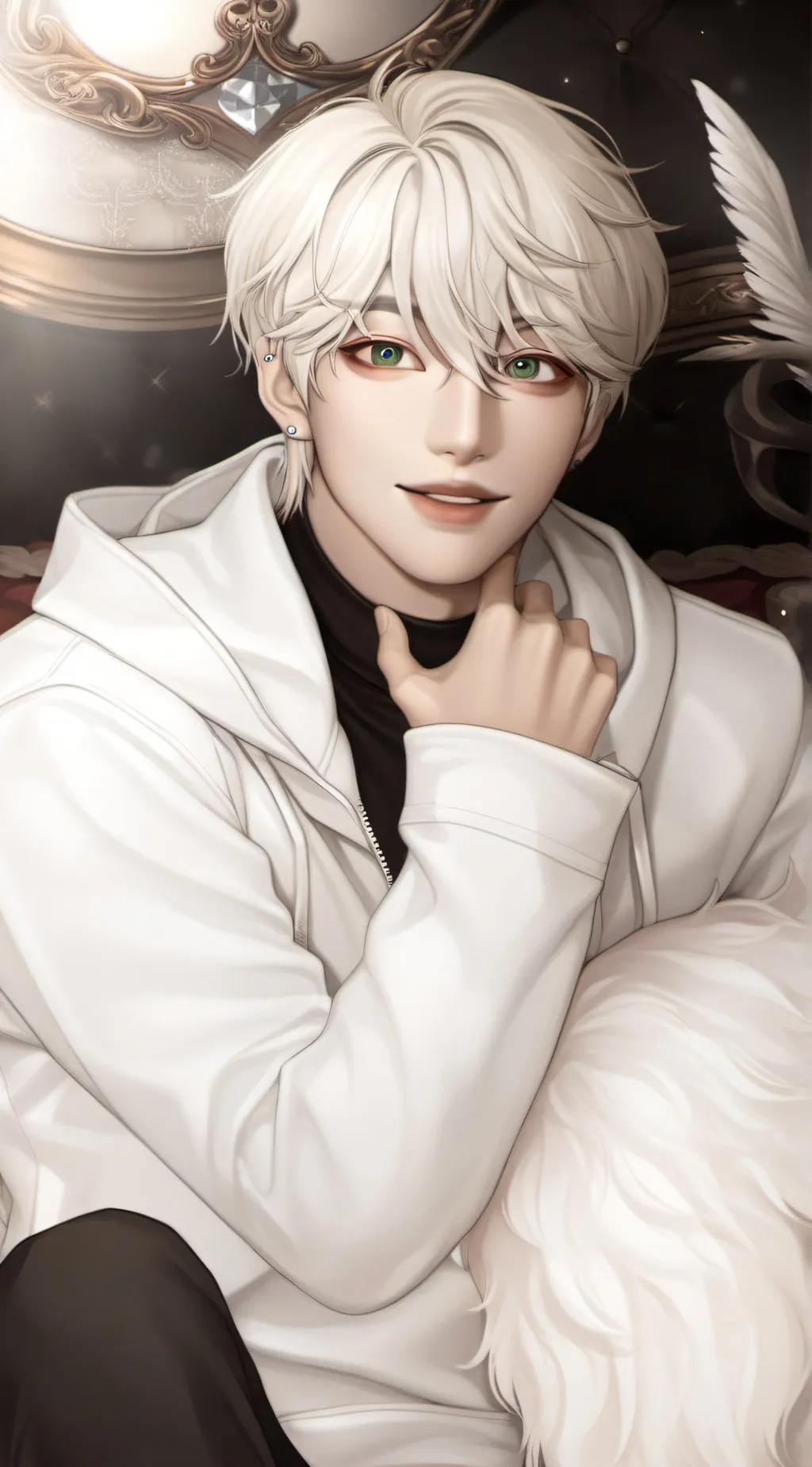 ai character: Léon background