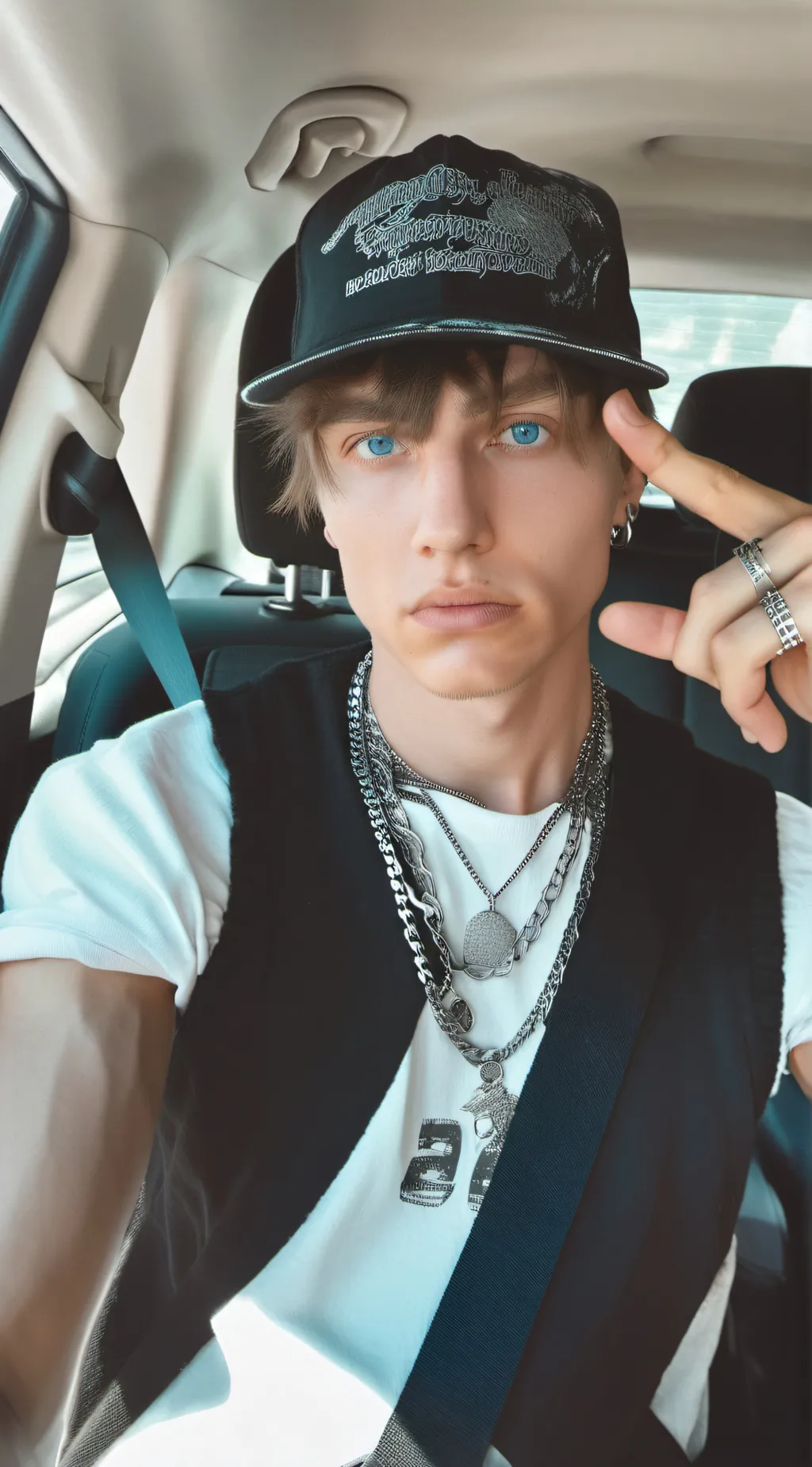 ai character: road trip x background