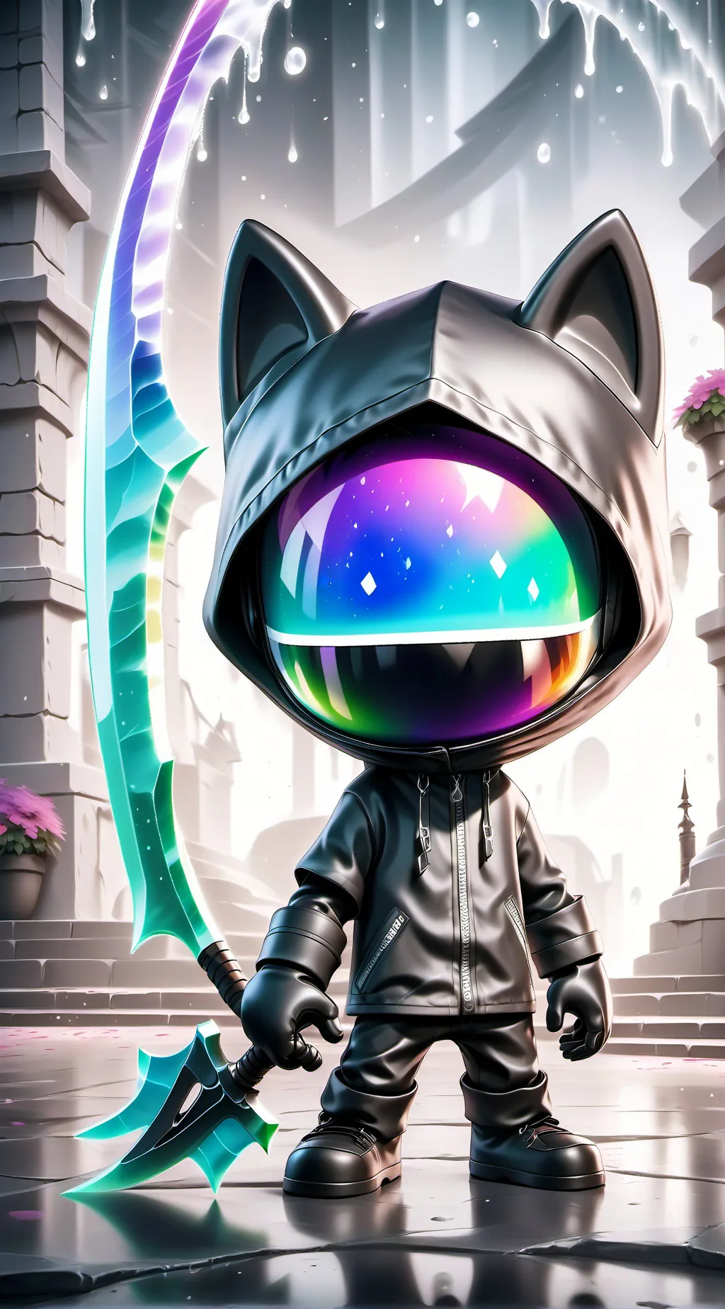 ai character: ⚫THE UNHINGED⚫ background