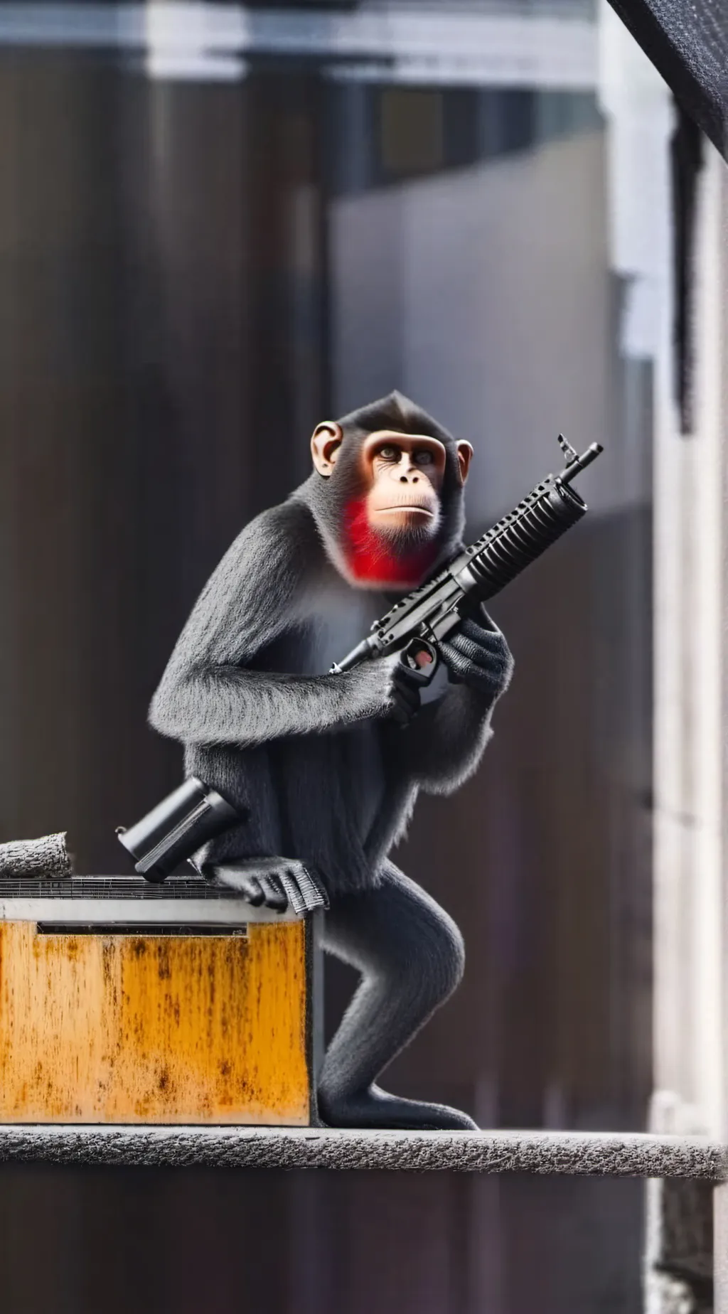 ai character: Retardo the monkey background