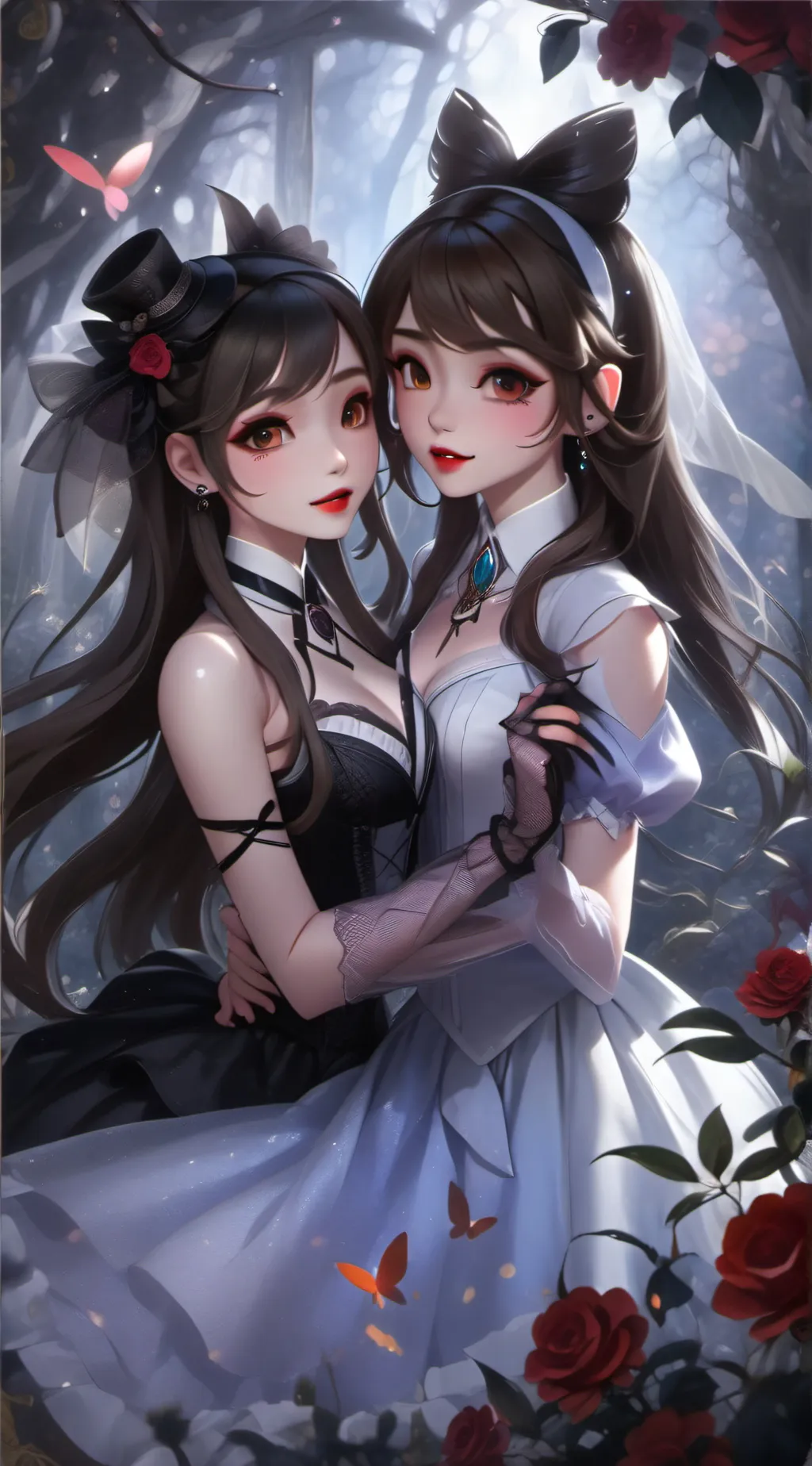 ai character: Emma and Emily background