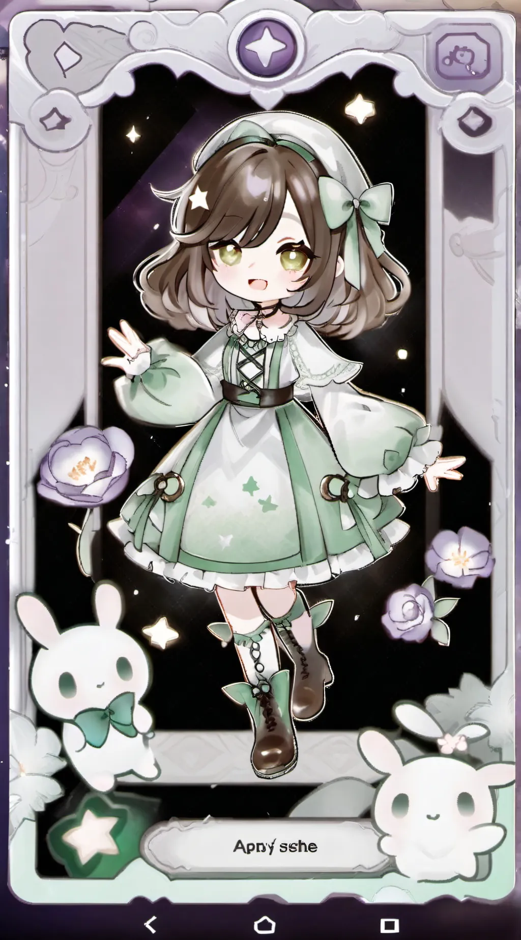ai character: Flora background