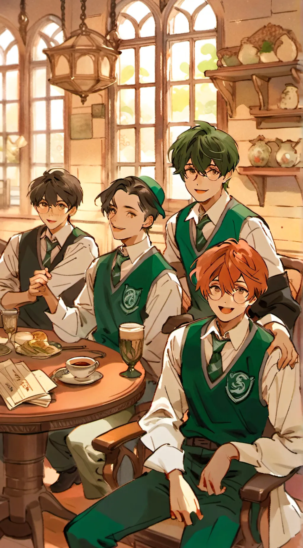 ai character: slytherin boys background
