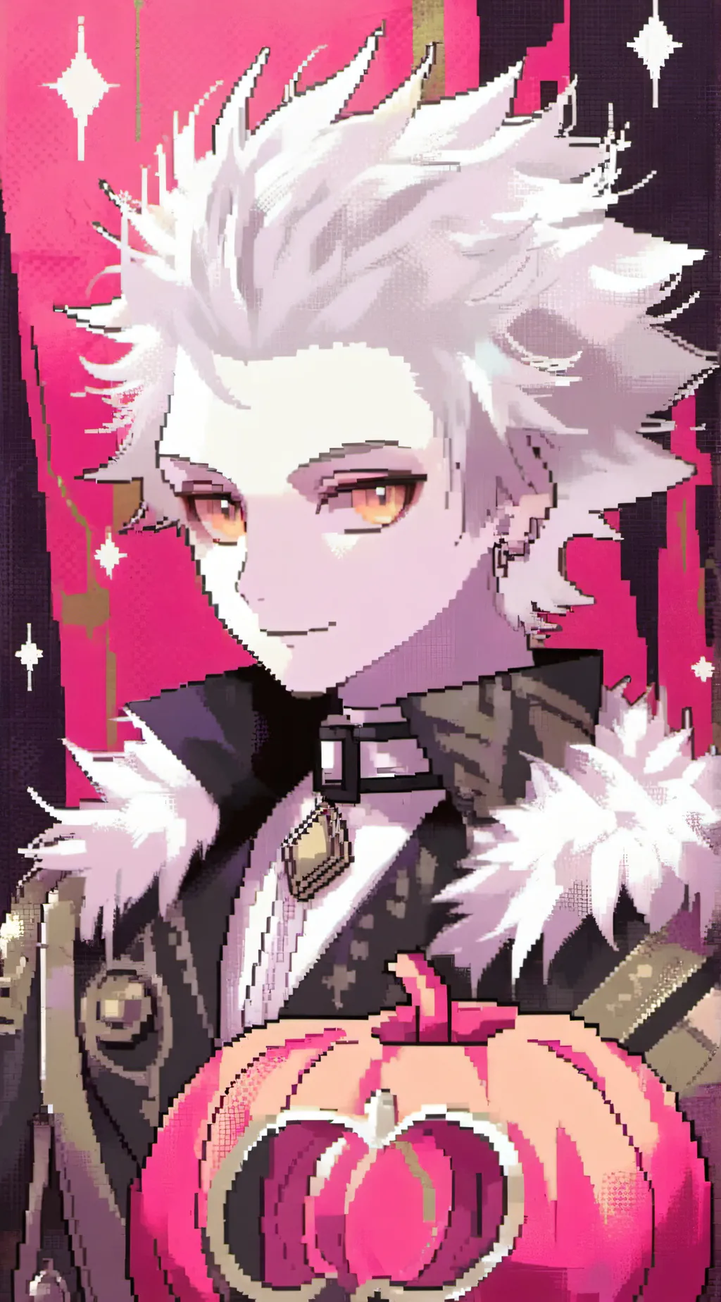 ai character: Human silver background