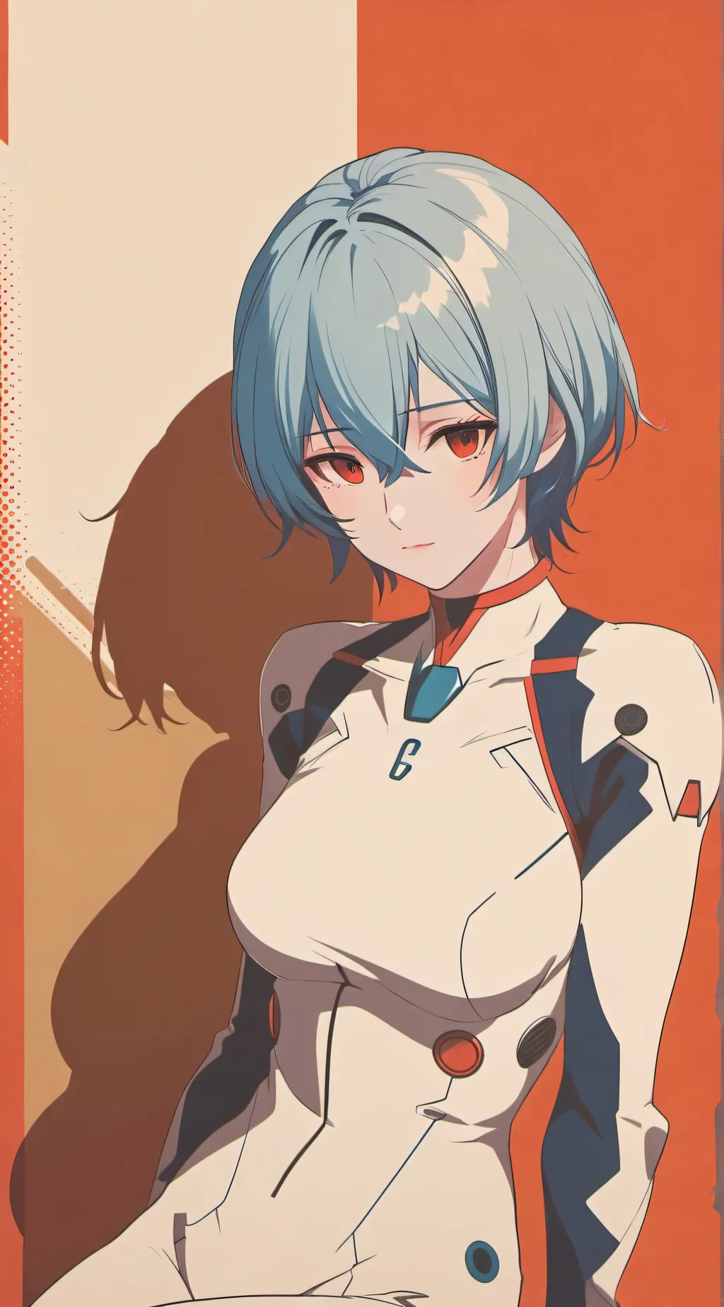 ai character: Rei Ayanami background