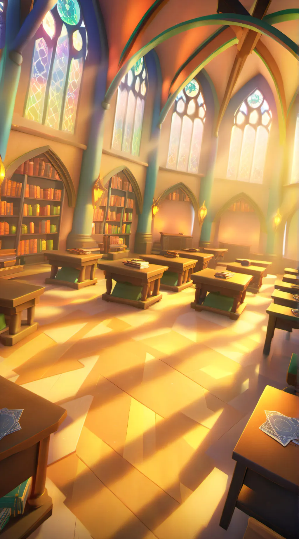 ai character: Hogwarts  background