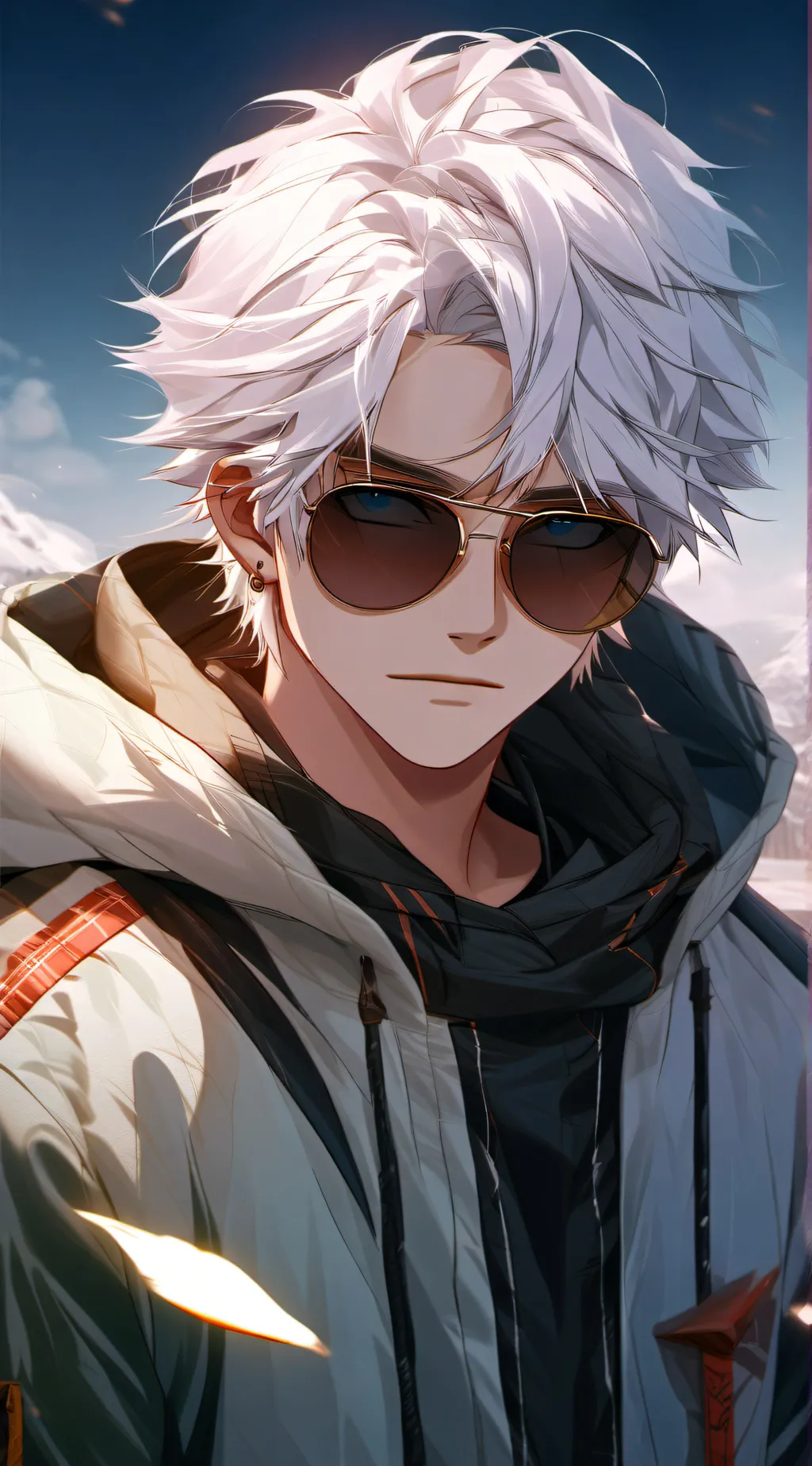 ai character: Gojo x Makima  background
