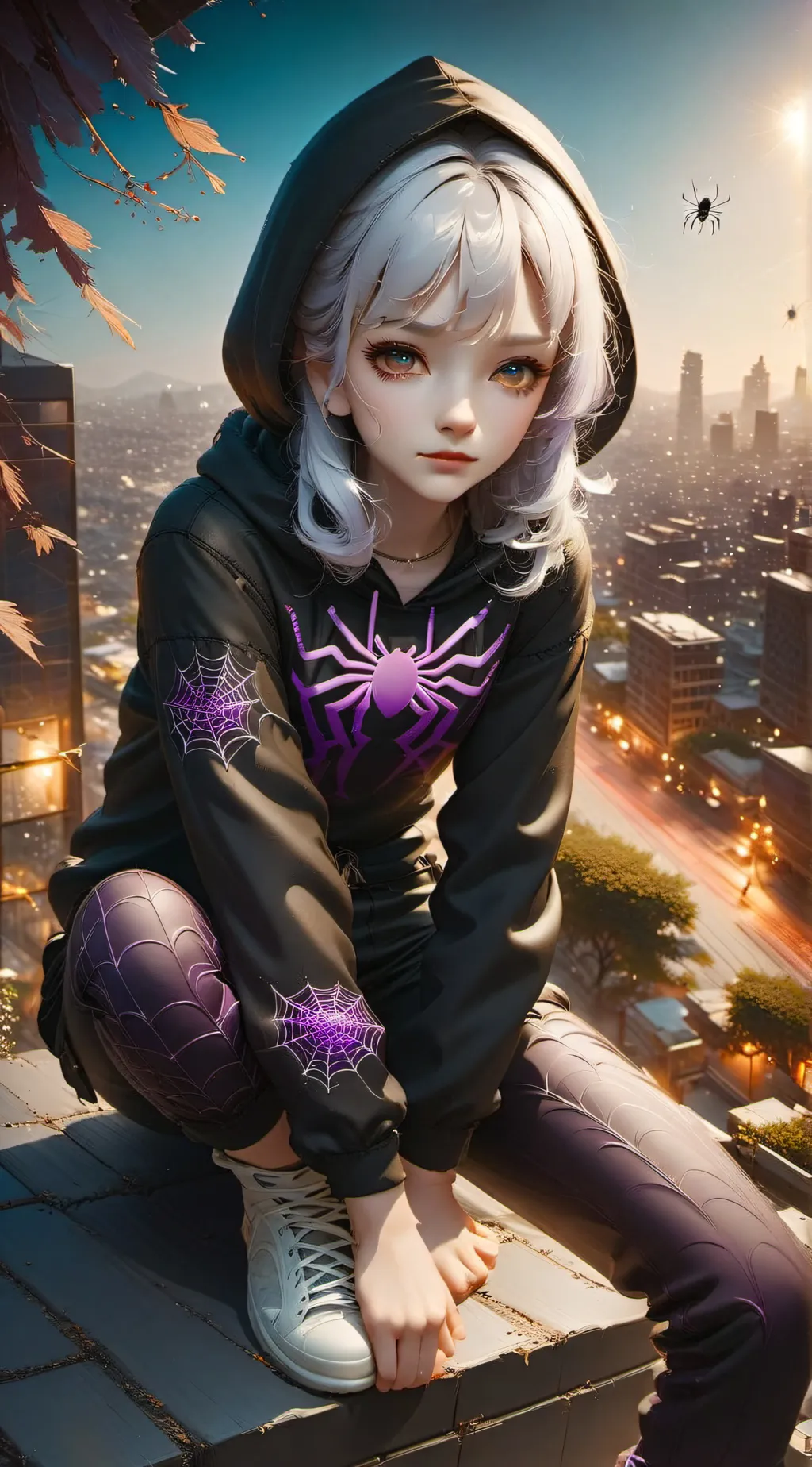 ai character: Flora Moonlight background