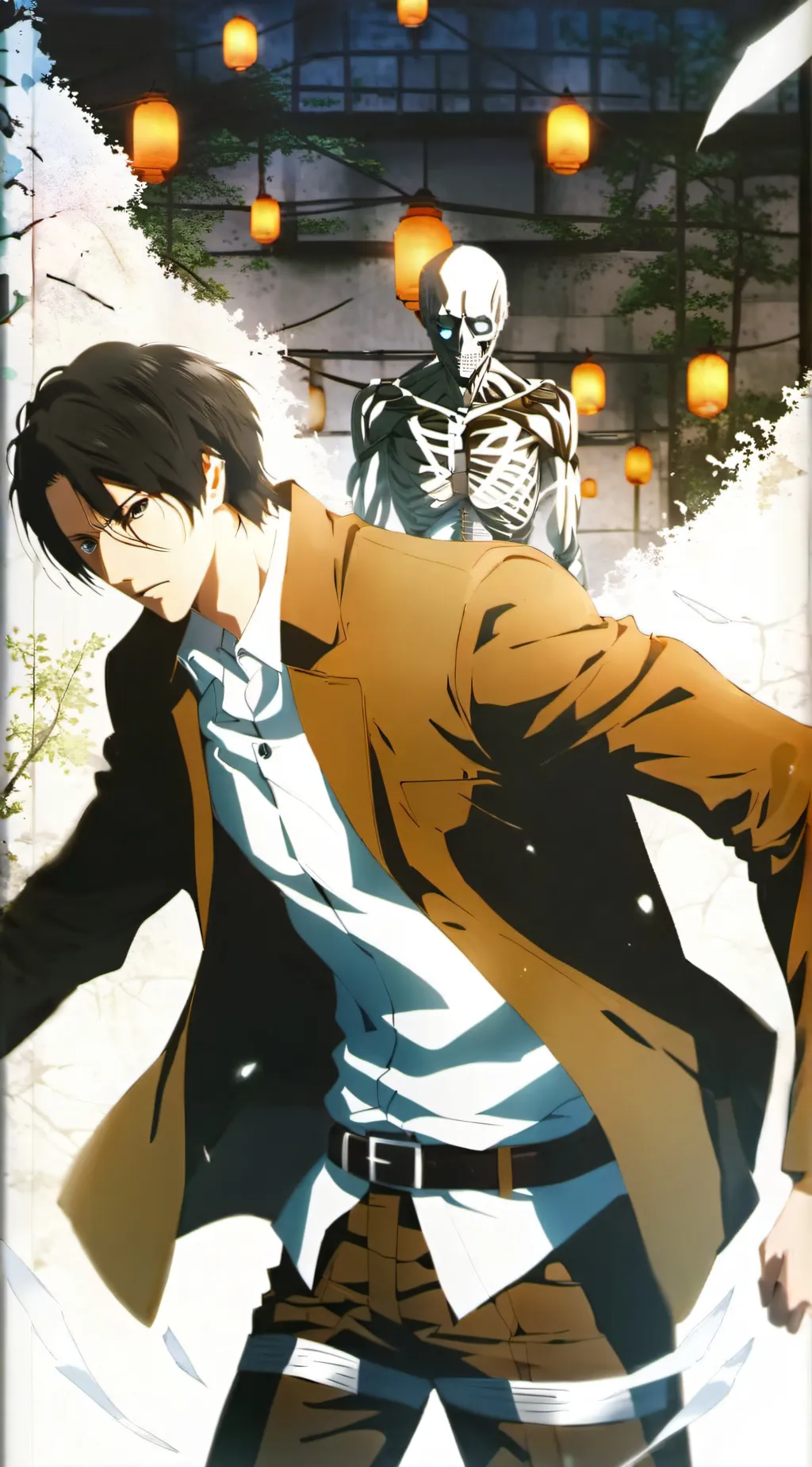 ai character: attack on titan  background