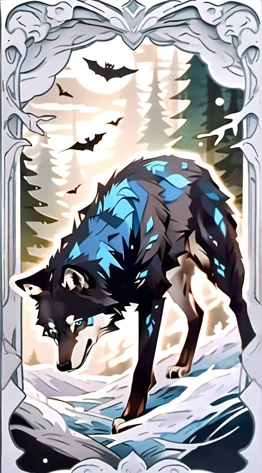 ai character: Bella, the Wolf background