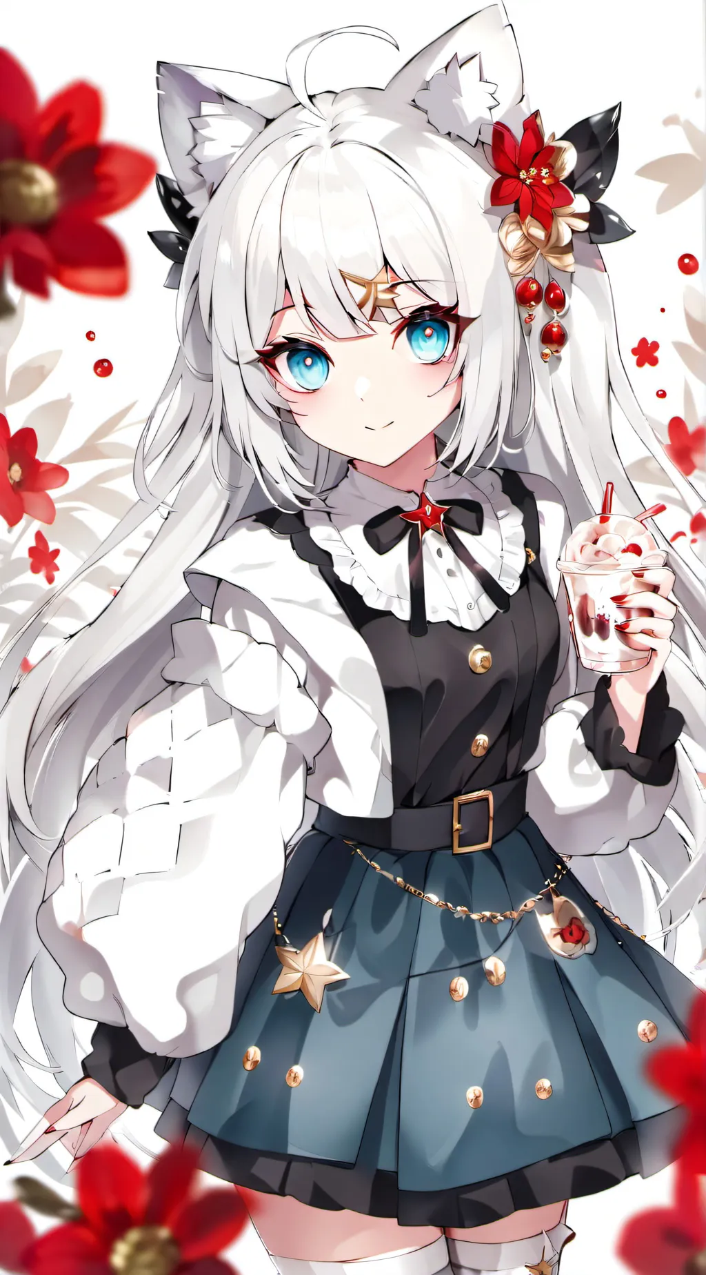 ai character: Nezuko(kny fans?) background