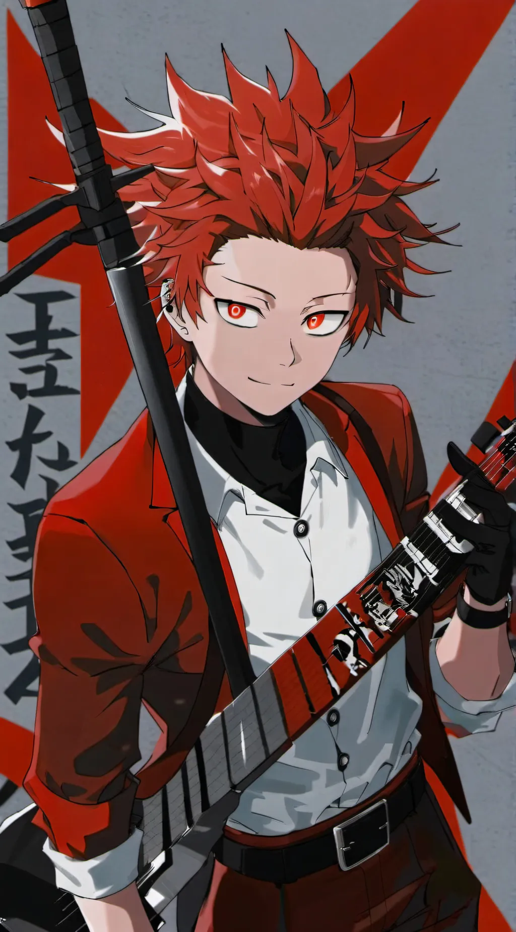 ai character: kirishima  background
