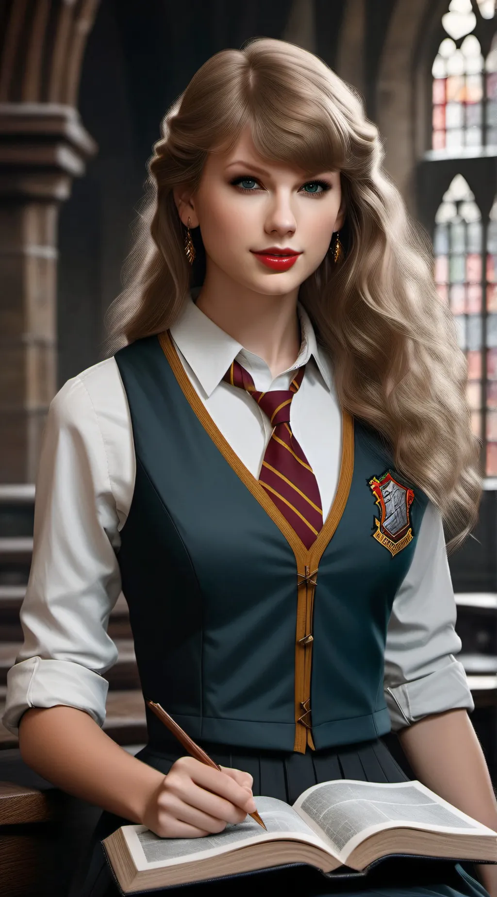 ai character: hogwarts background