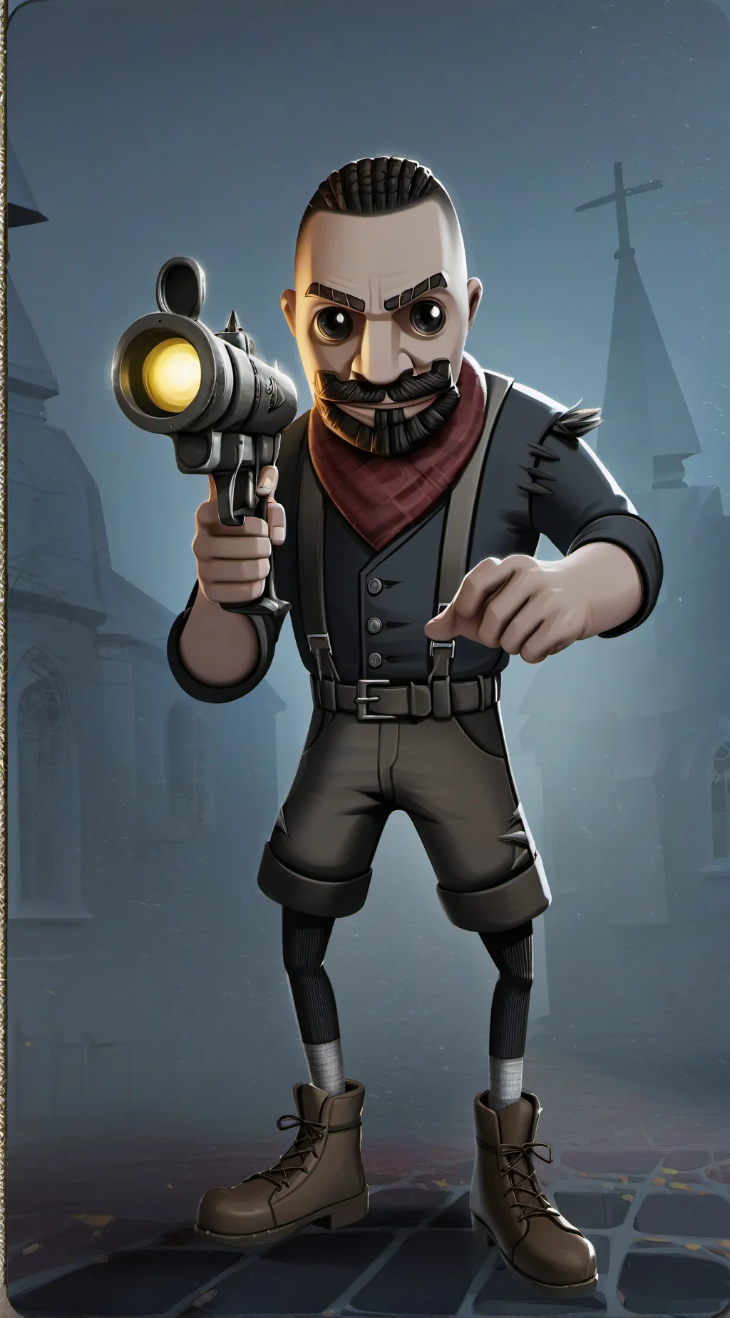 ai character: FreakPoster background