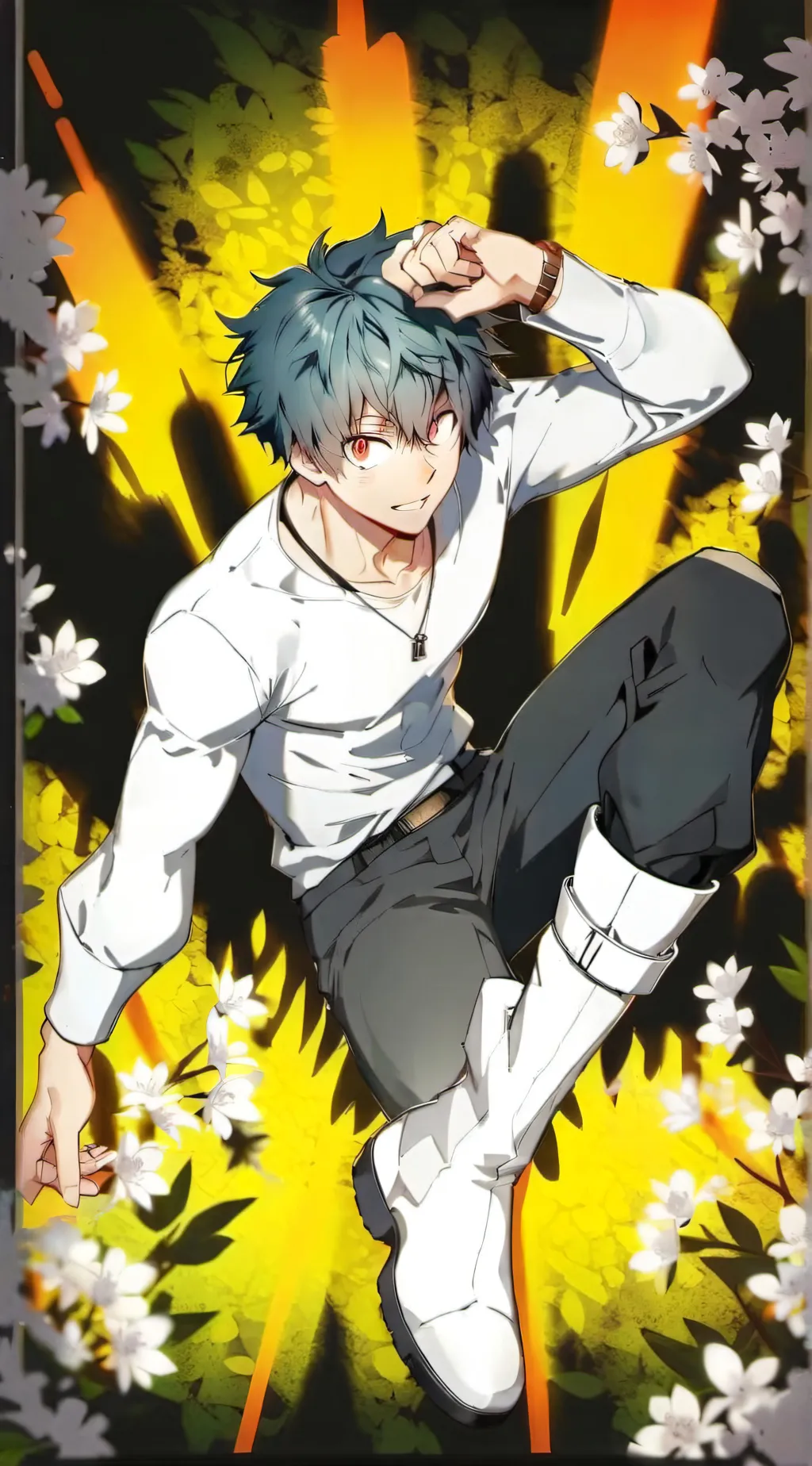 ai character: Deku  background