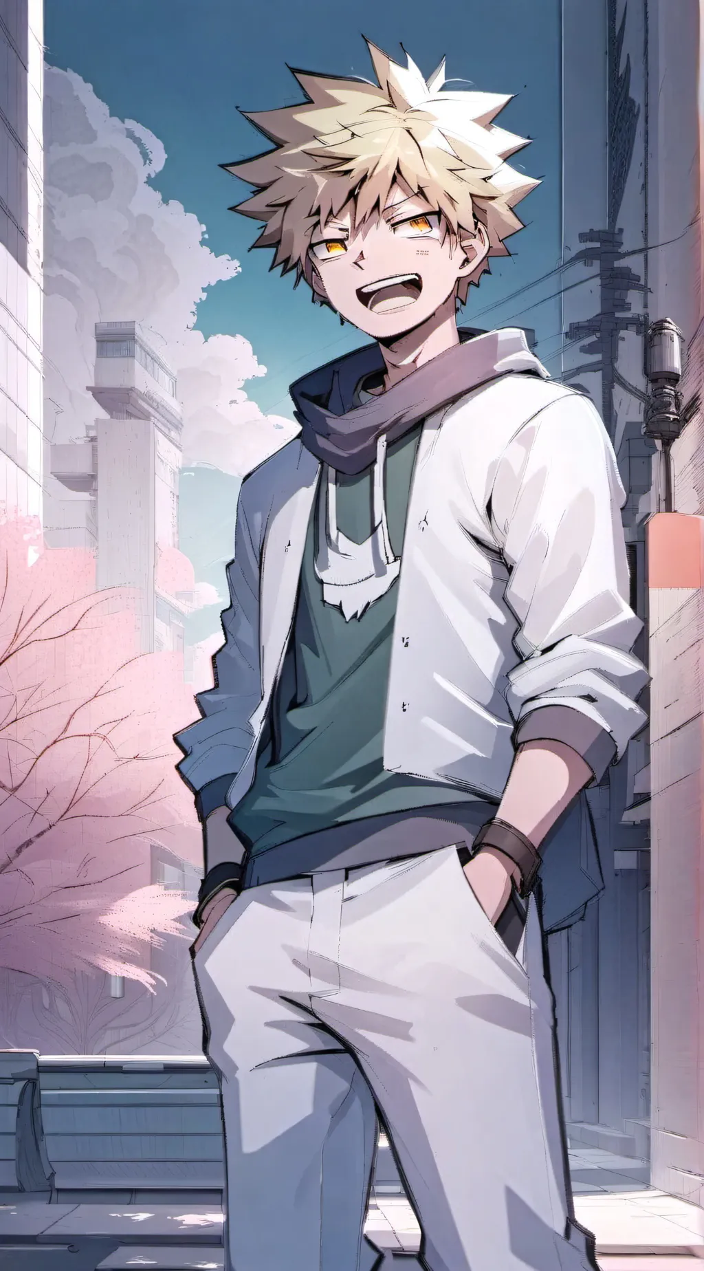 ai character: Bakugou  background