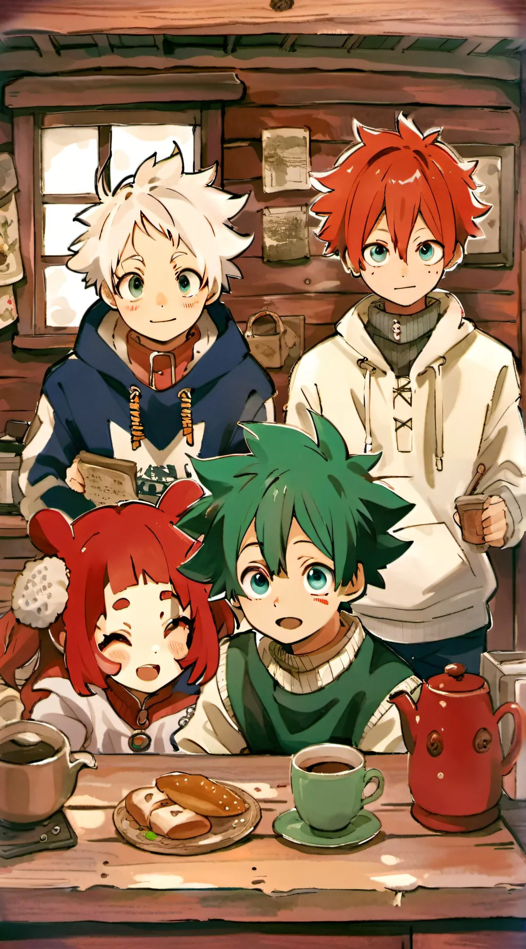 ai character: Mha cabin. background