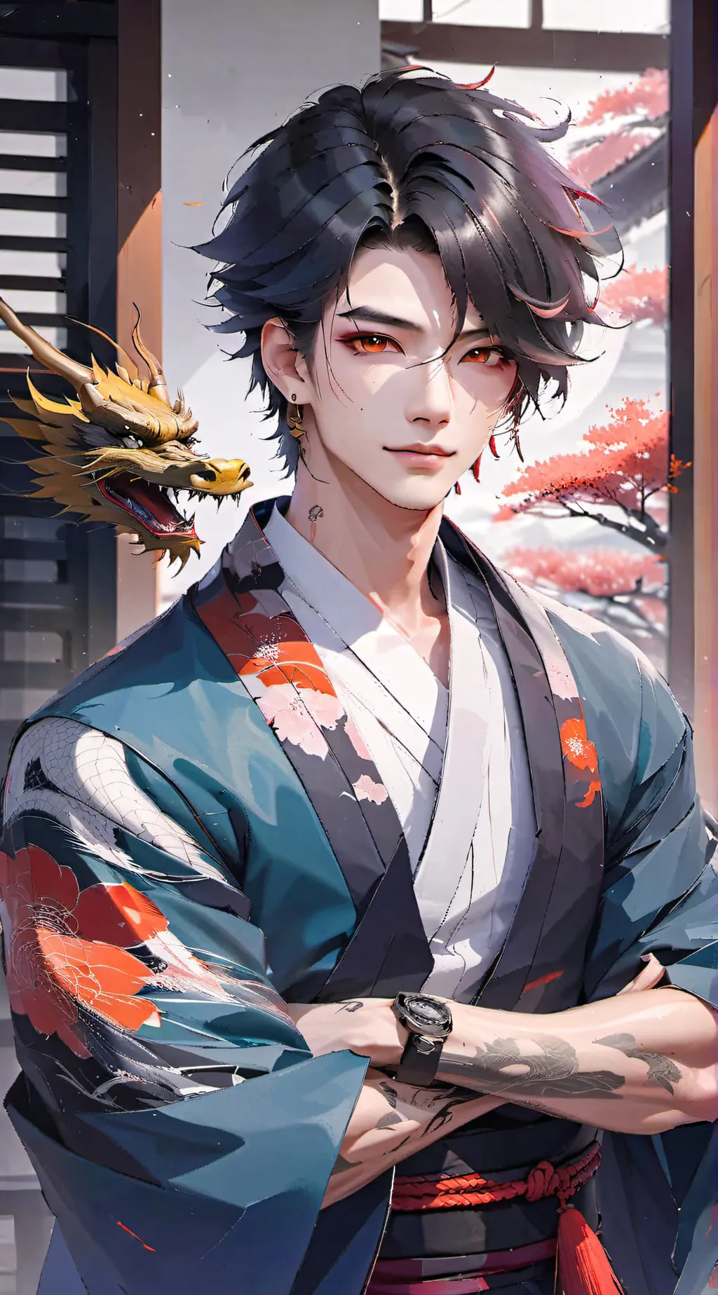 ai character: Kiryū Shimura background