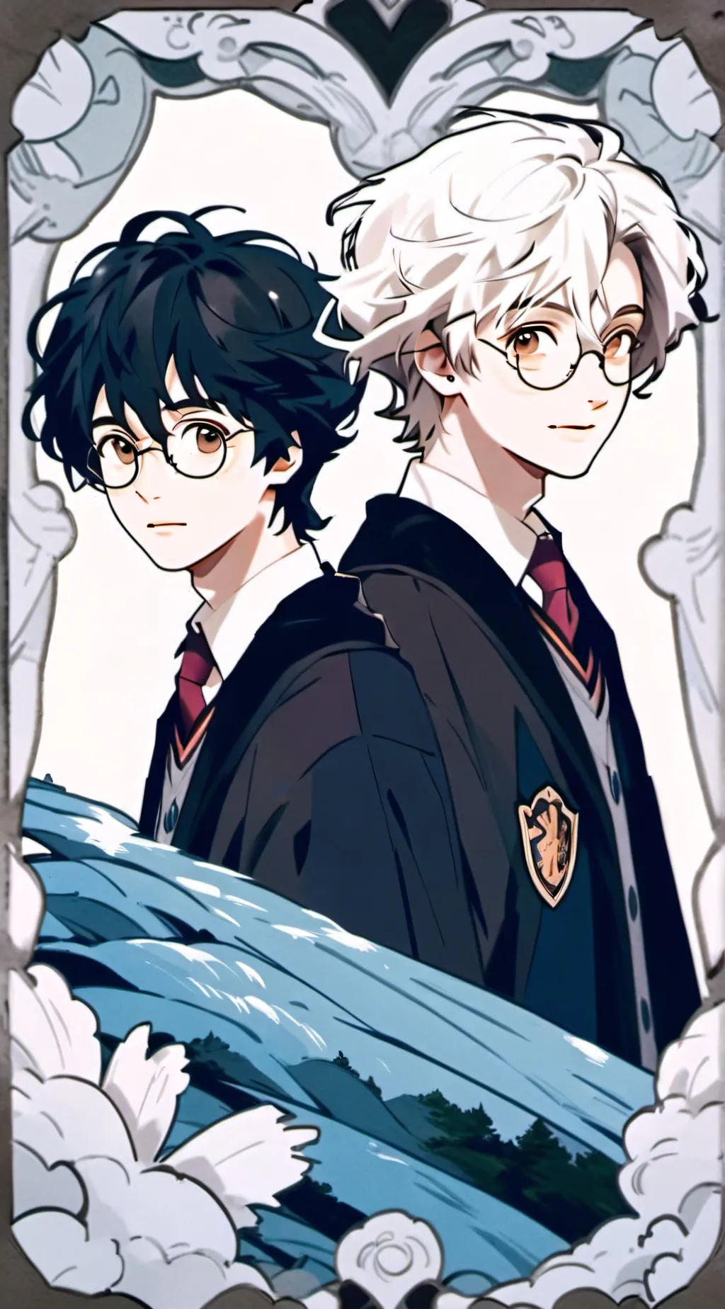 ai character: Draco and Harry background