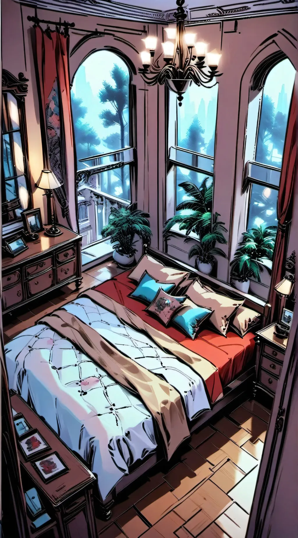 ai character: Mha sleepover  background