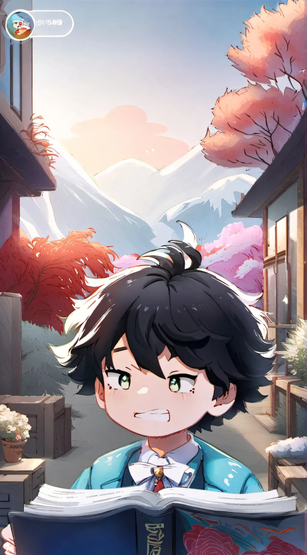 ai character: Deku background