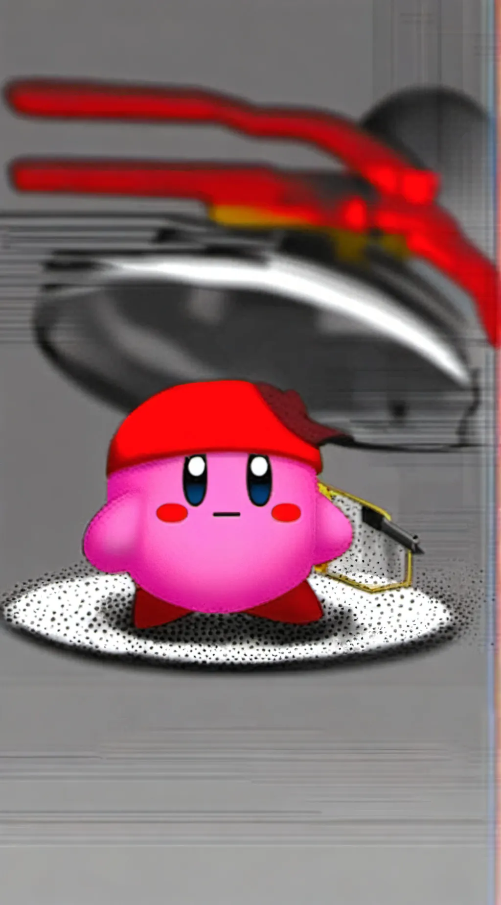 ai character: gangster kirby background