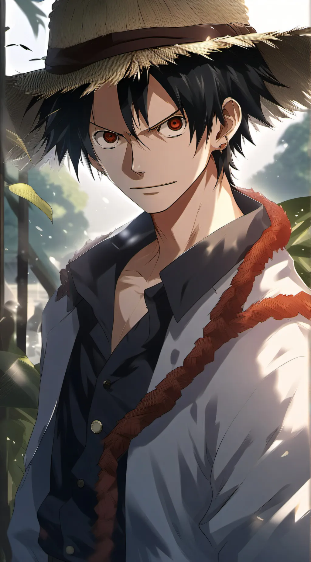 ai character: luffy background