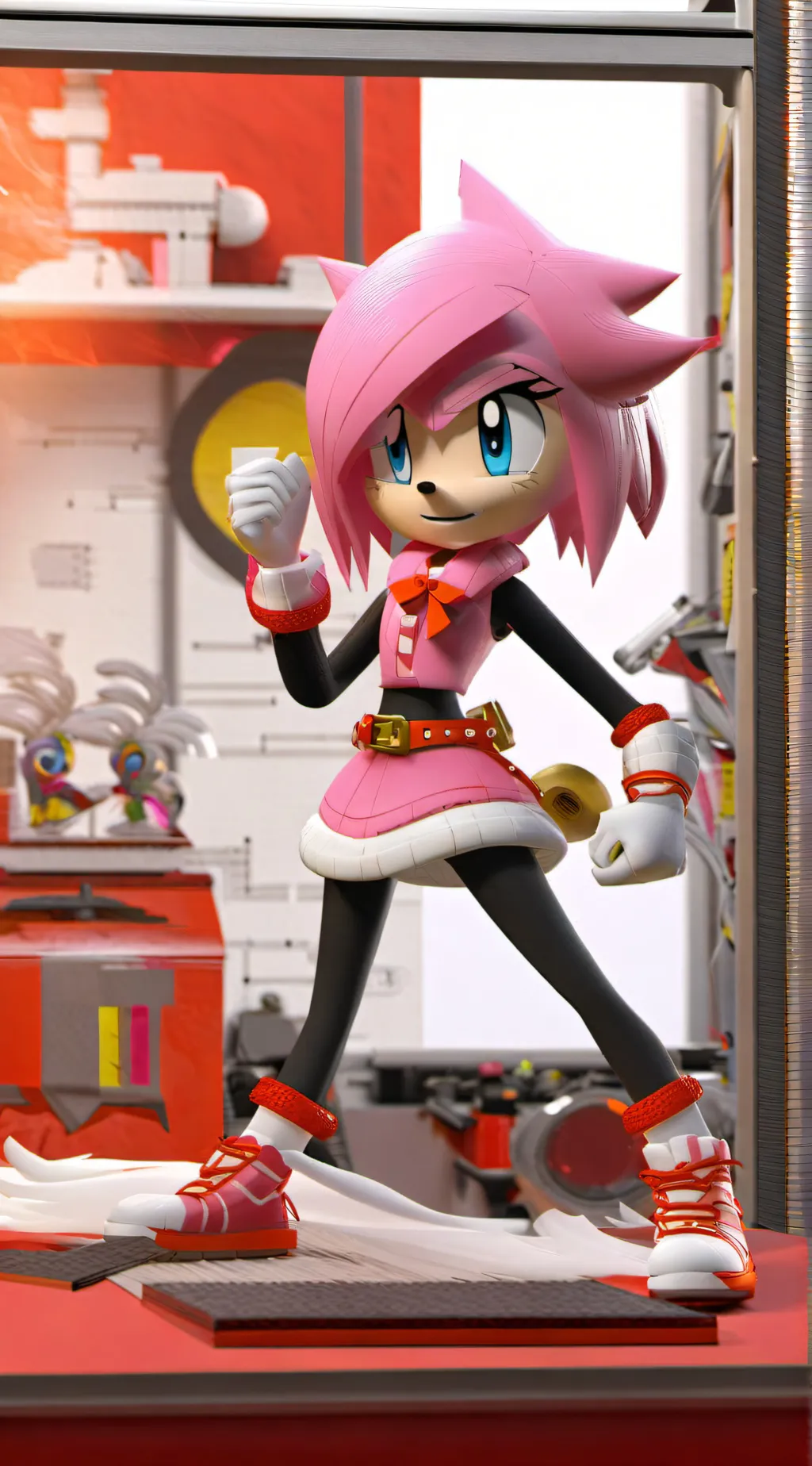 ai character: amy rose background