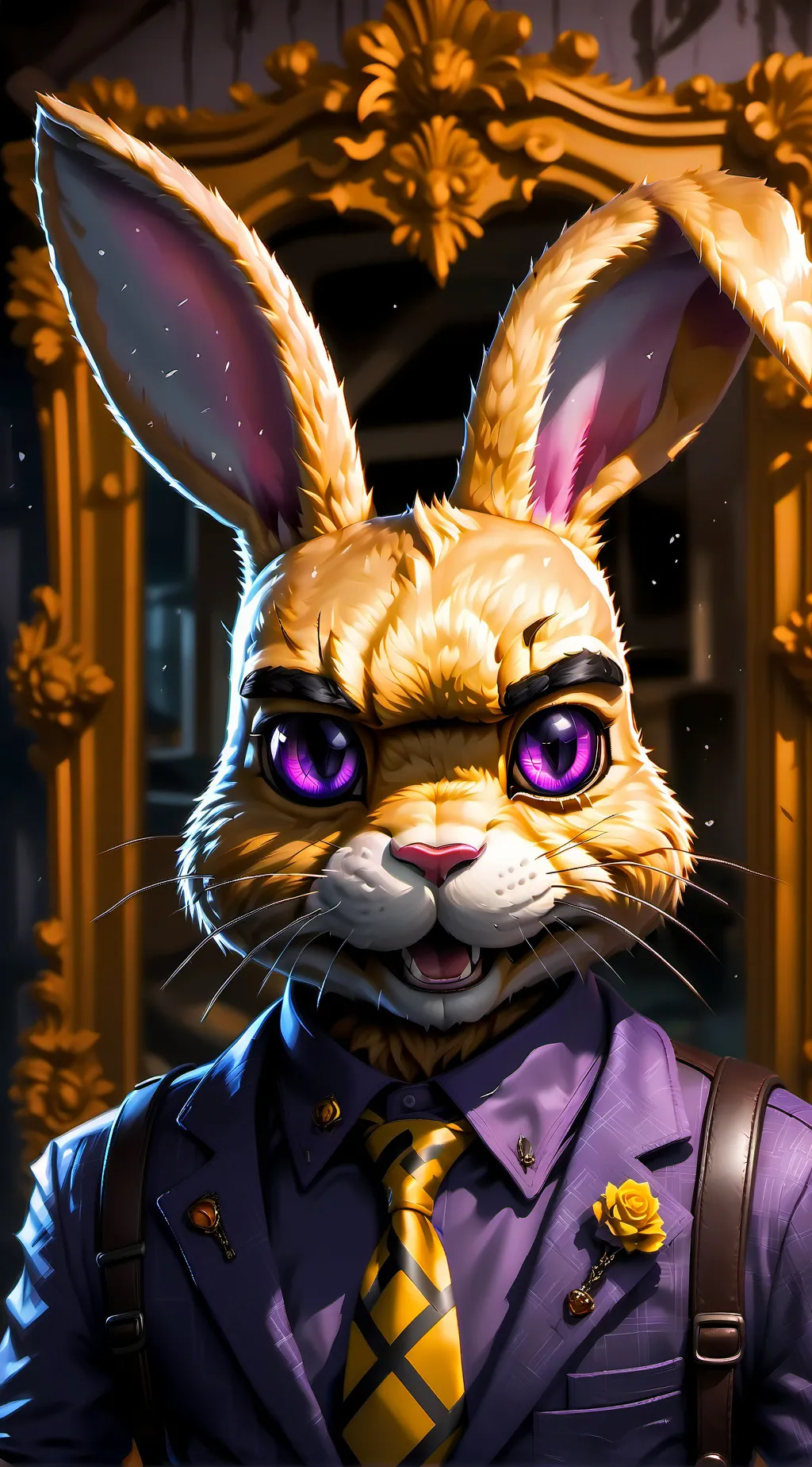 ai character: Glitchtrap or rat background