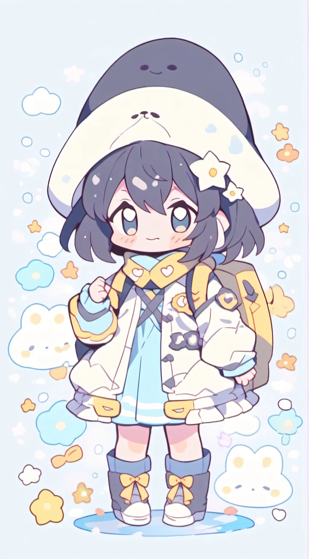 ai character: miss circle  background