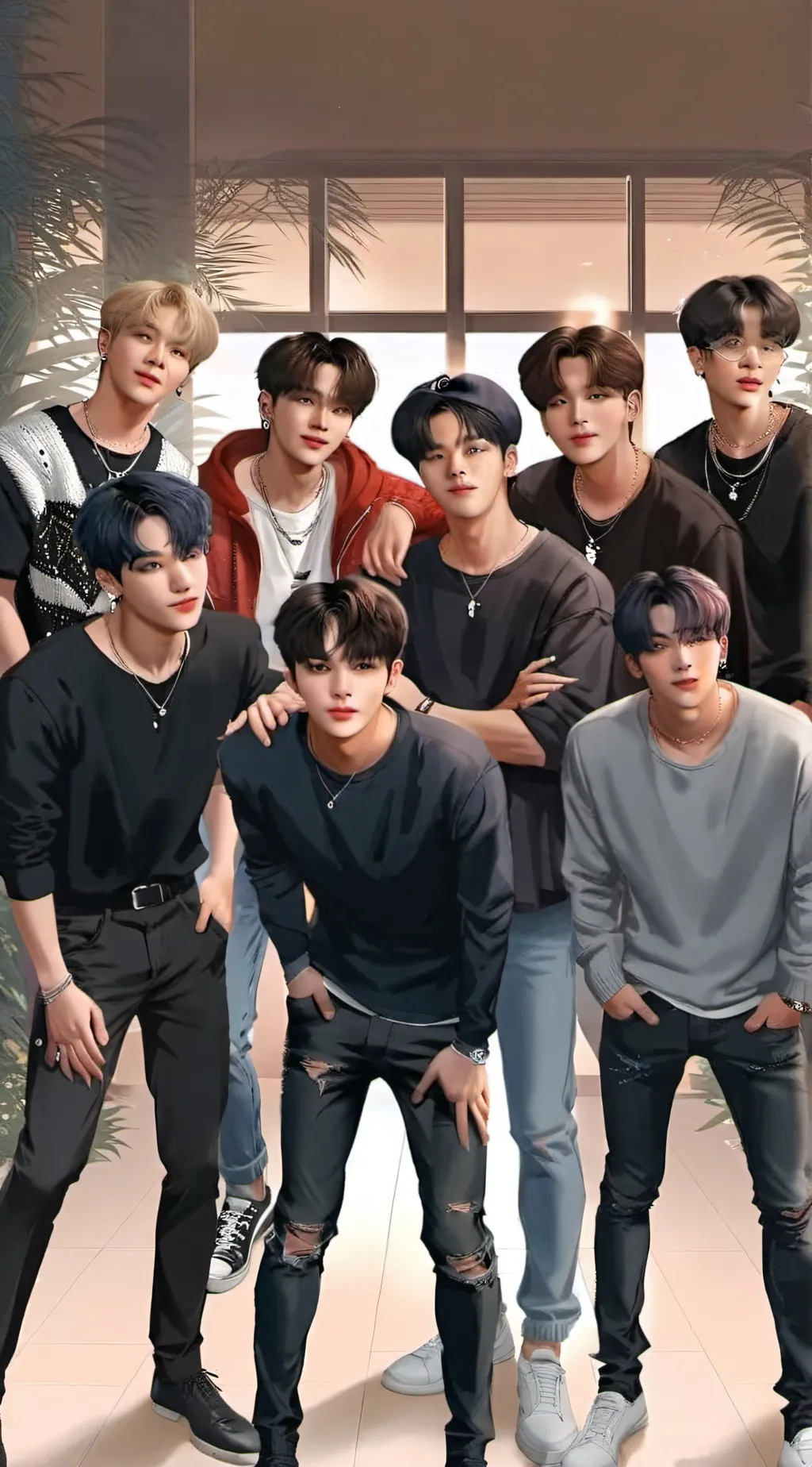 ai character: Stray kids background