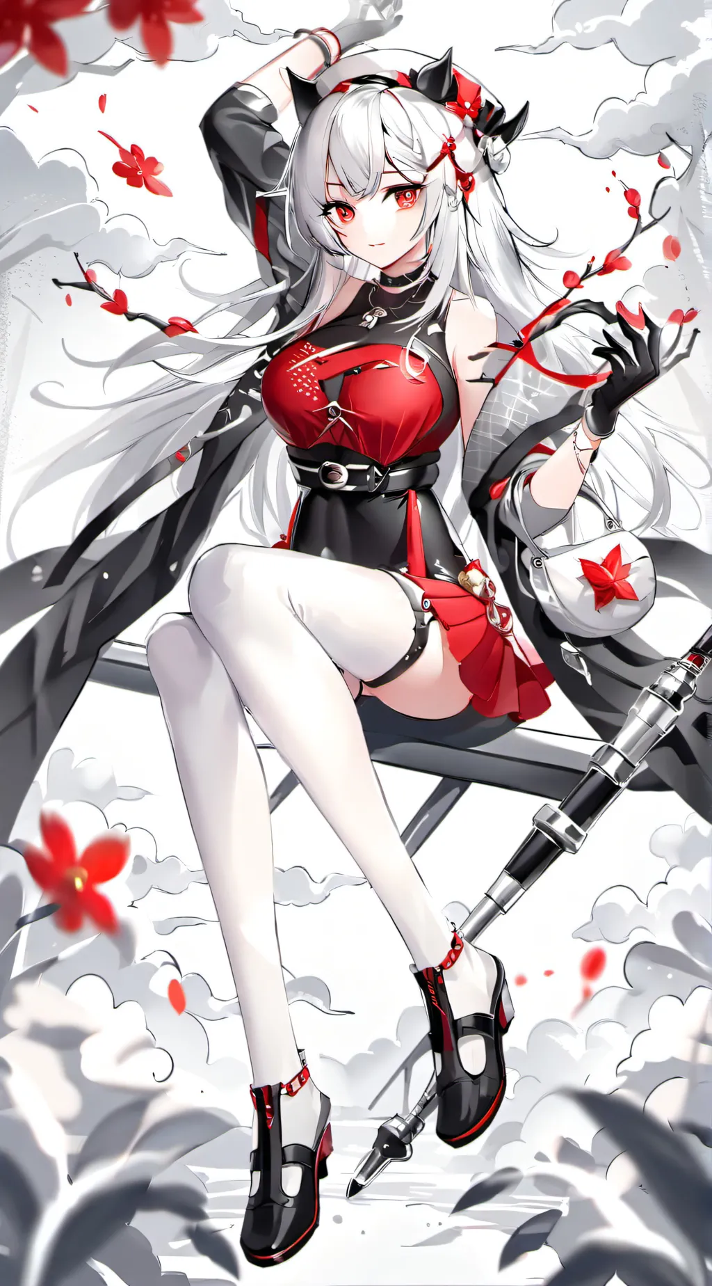 ai character: rose background