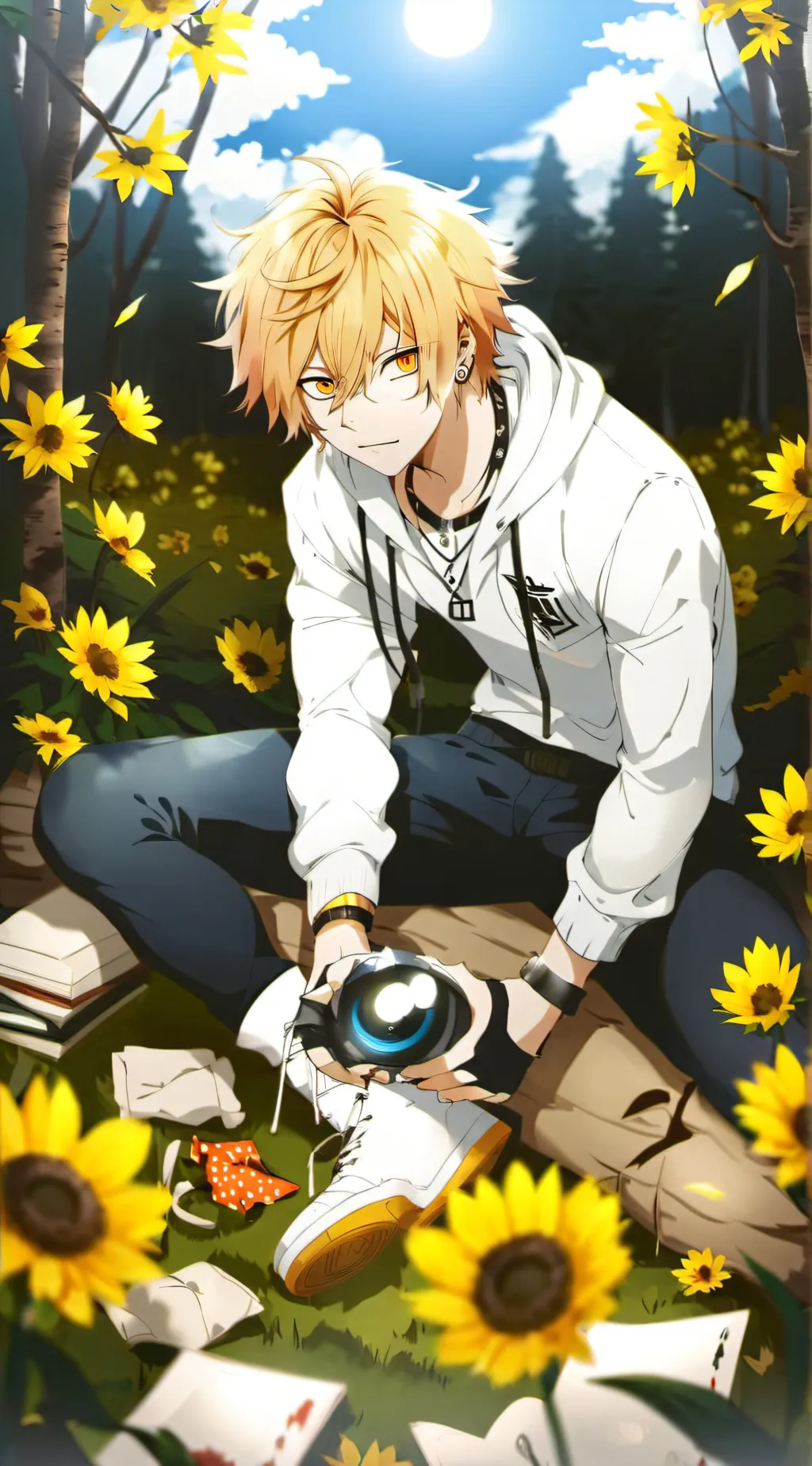 ai character: Bakugo  background