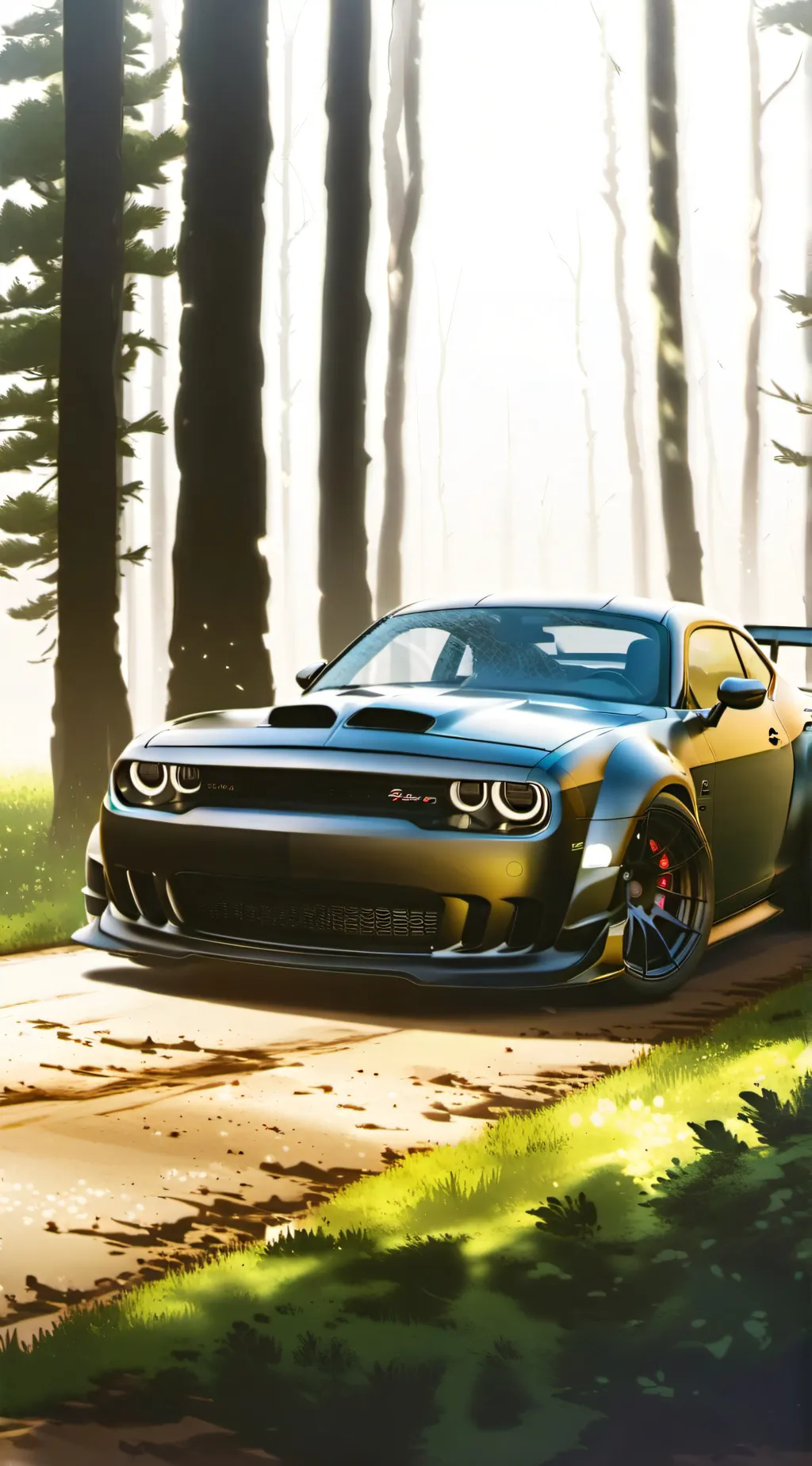 ai character: srt Demon. background